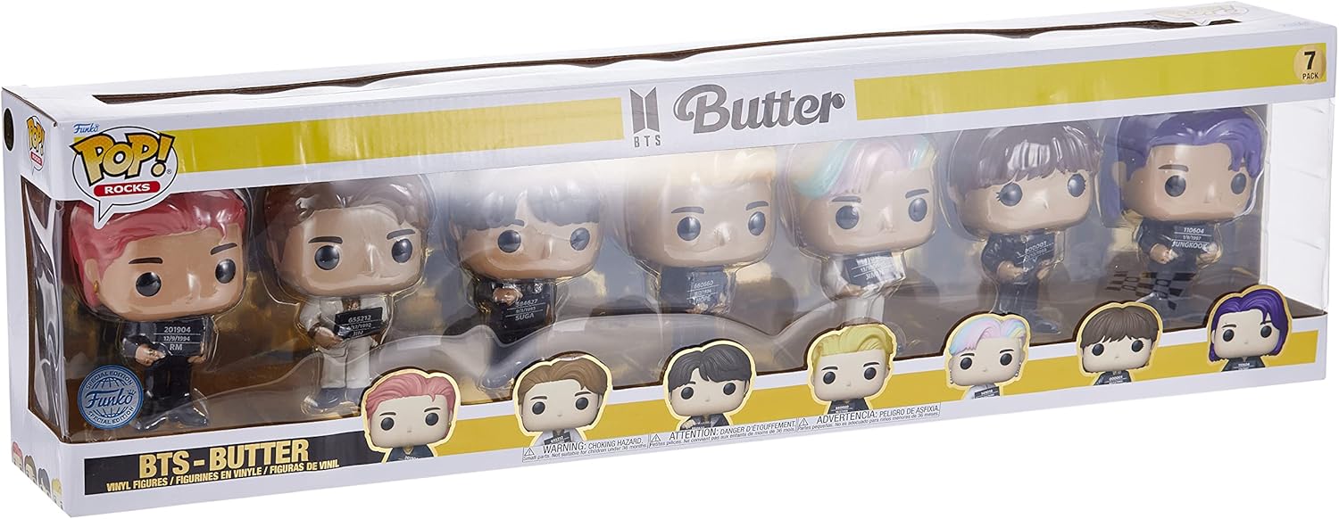 Funko Pop! Rocks BTS - Butter Vinylfigur 7er-Pack (64888)