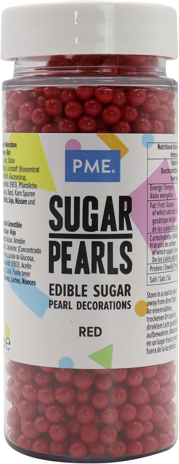 PME Zuckerperlen - Rot 100 g