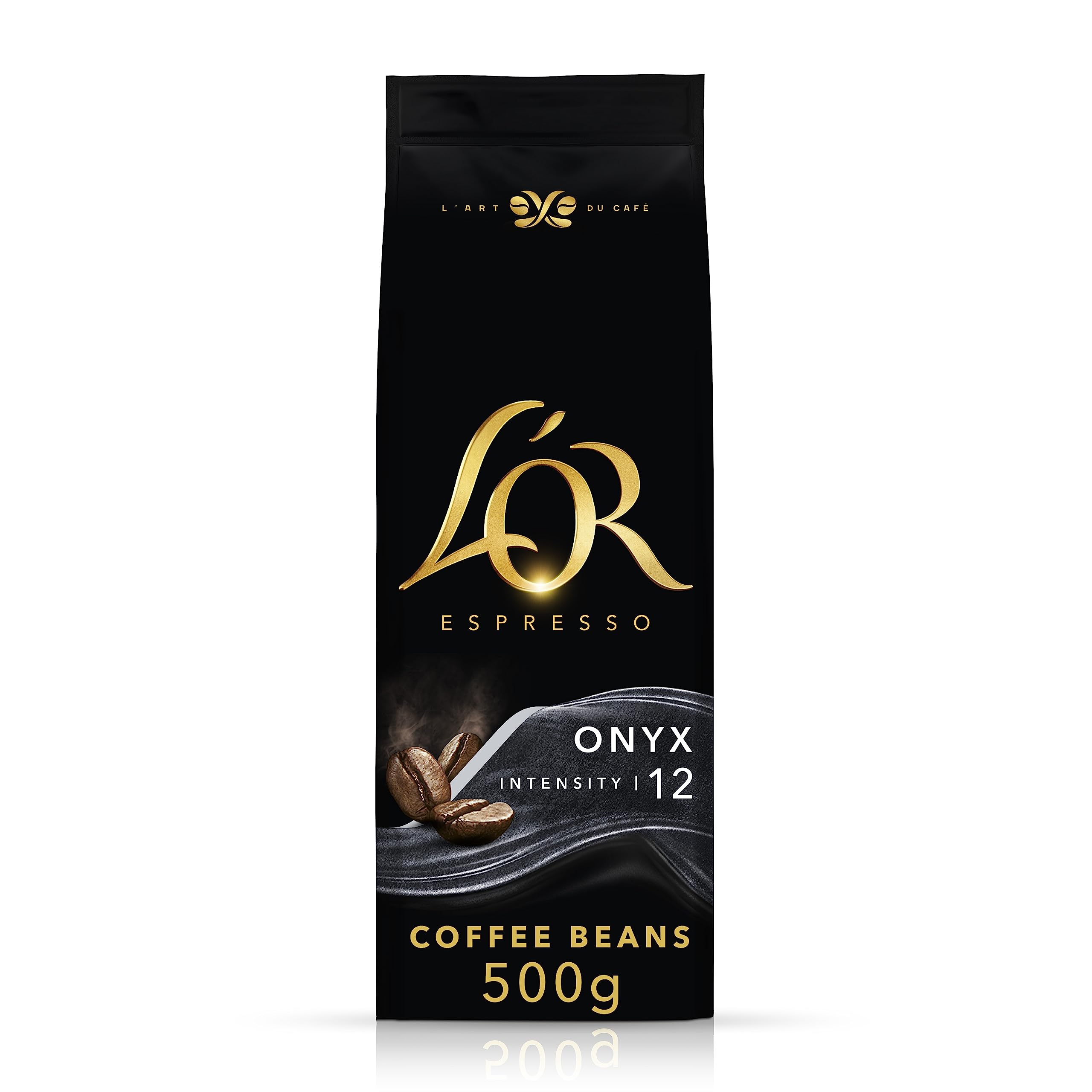 L'OR Espresso Onyx Kaffeebohnen 500 g – Intensive dunkle Röstmischung