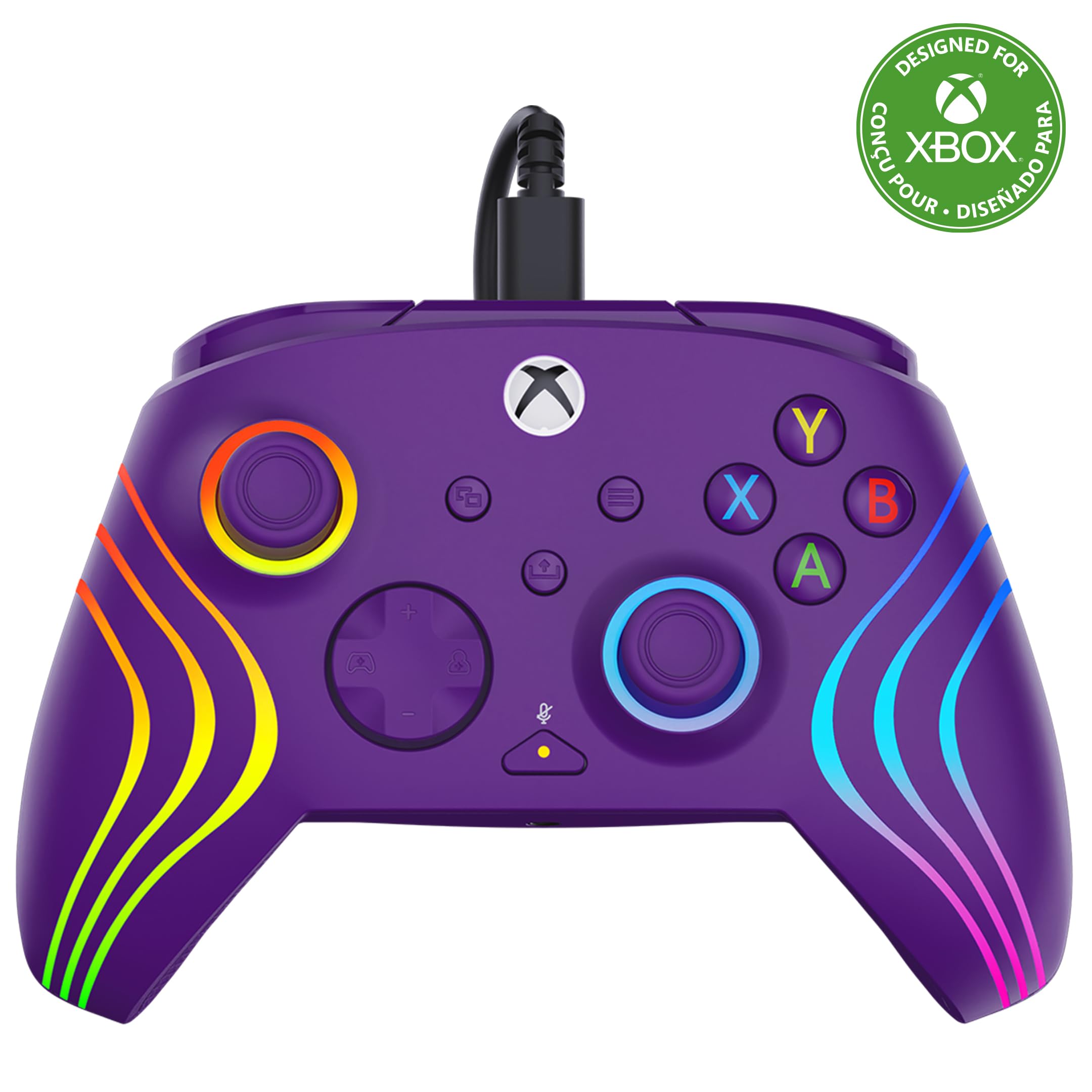Turtle Beach Afterglow Wave Purple Kabelgebundener RGB-Gaming-Controller für Xbox & PC