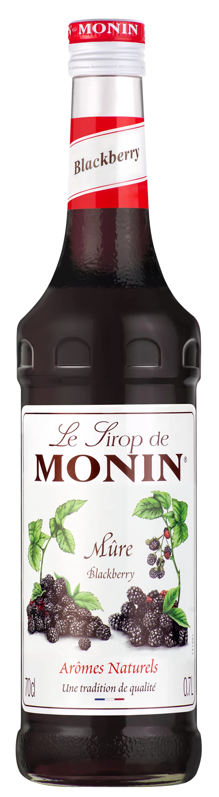 MONIN Premium Brombeersirup 700 ml – Vegan, natürliches Aroma, für Cocktails, Mocktails und Getränke