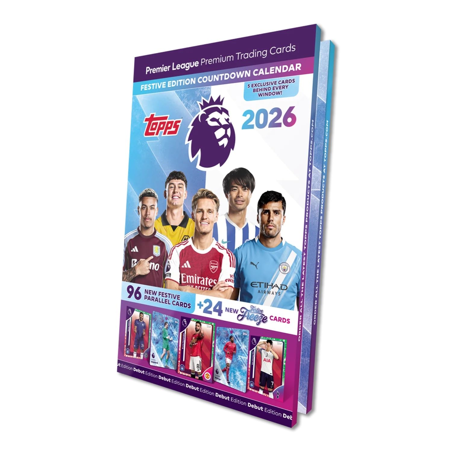 Topps Premier League 2026 – Debüt-Edition-Countdown-Kalender mit festlichen Parallel- und Freeze-Karten