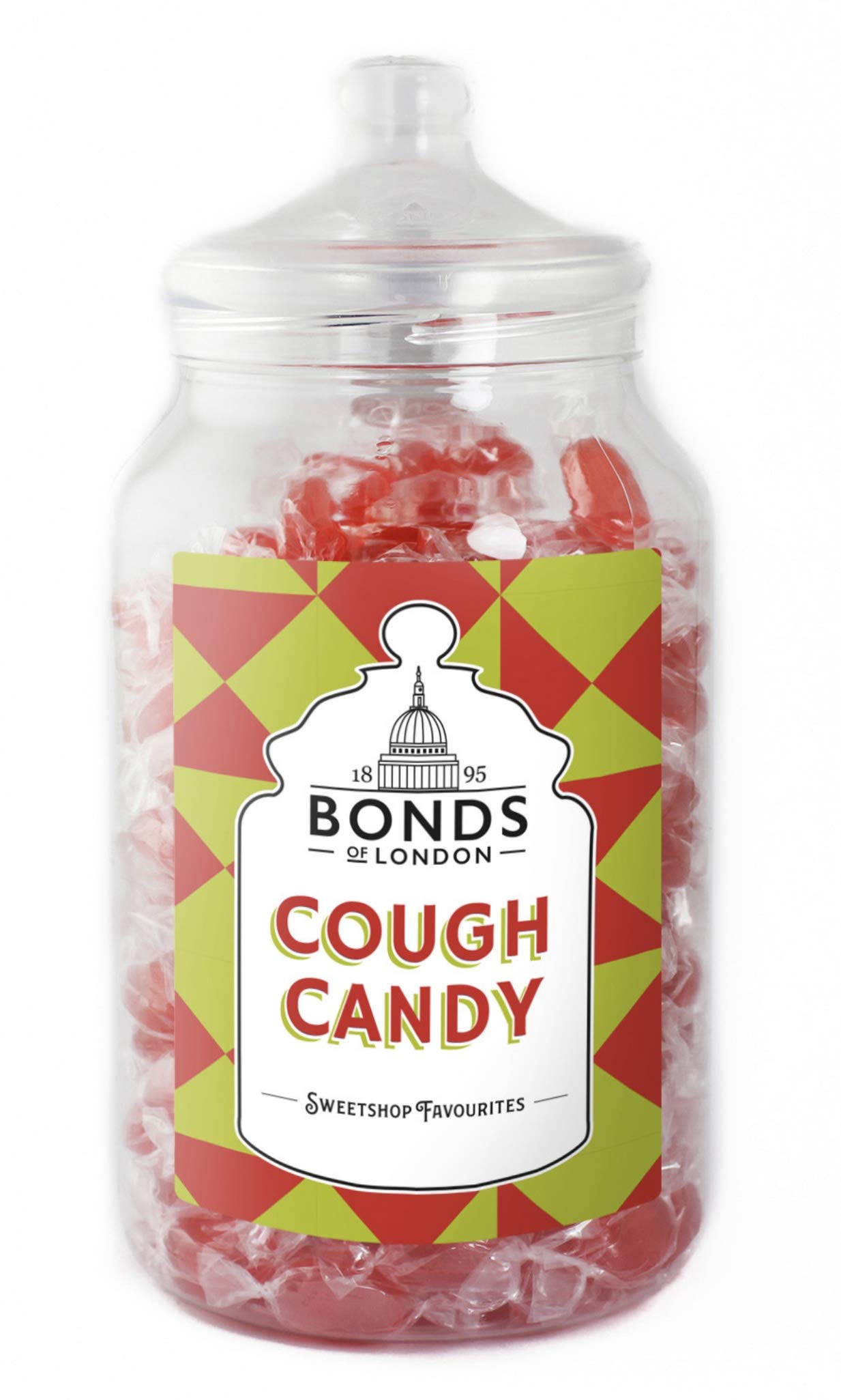 Bonds of London Hustenbonbons im Glas – Vegetarische Retro-Bonbons, 1,7 kg Glas