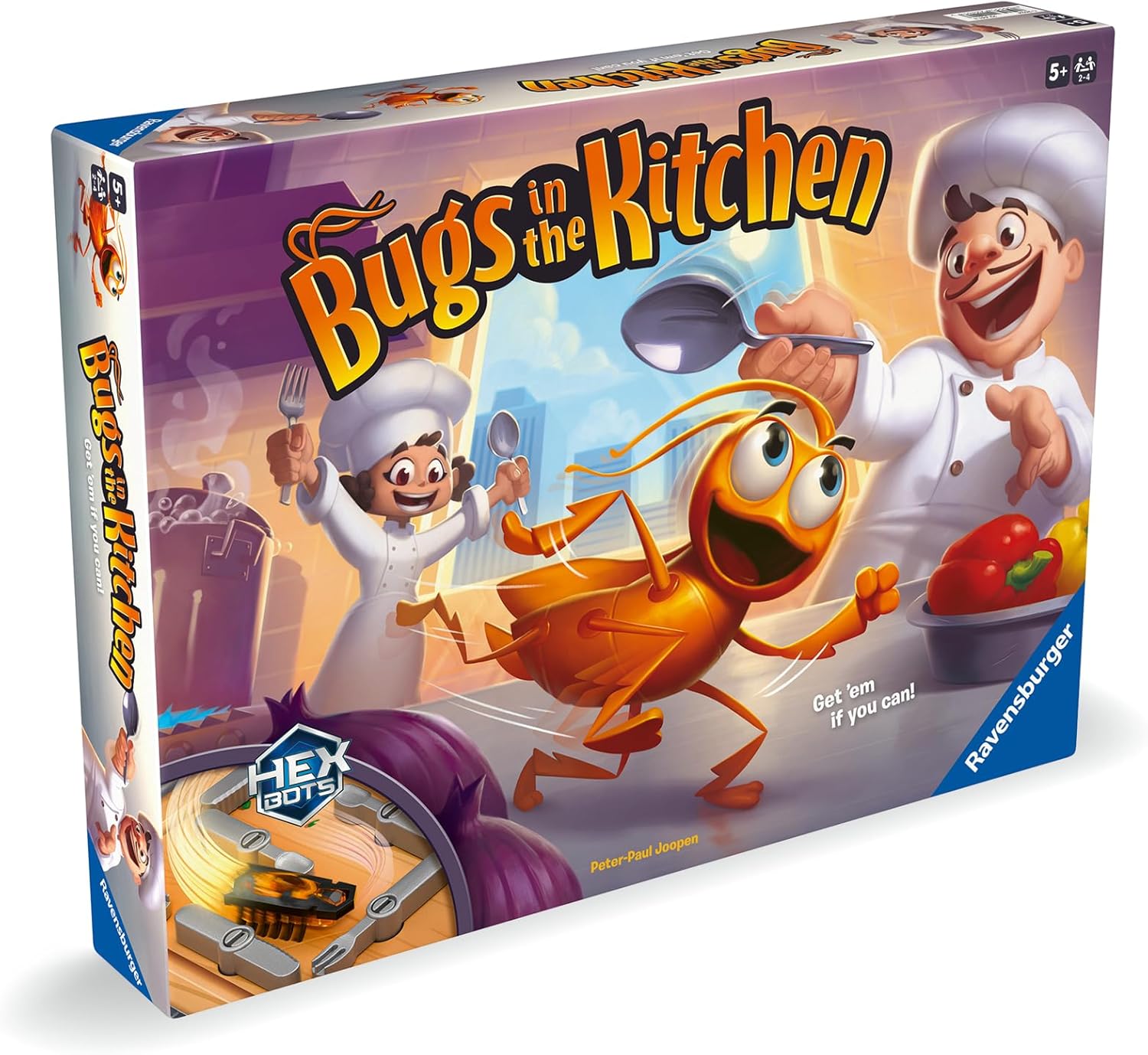 Ravensburger Bugs in The Kitchen Board Game with HEXBUG Nano
