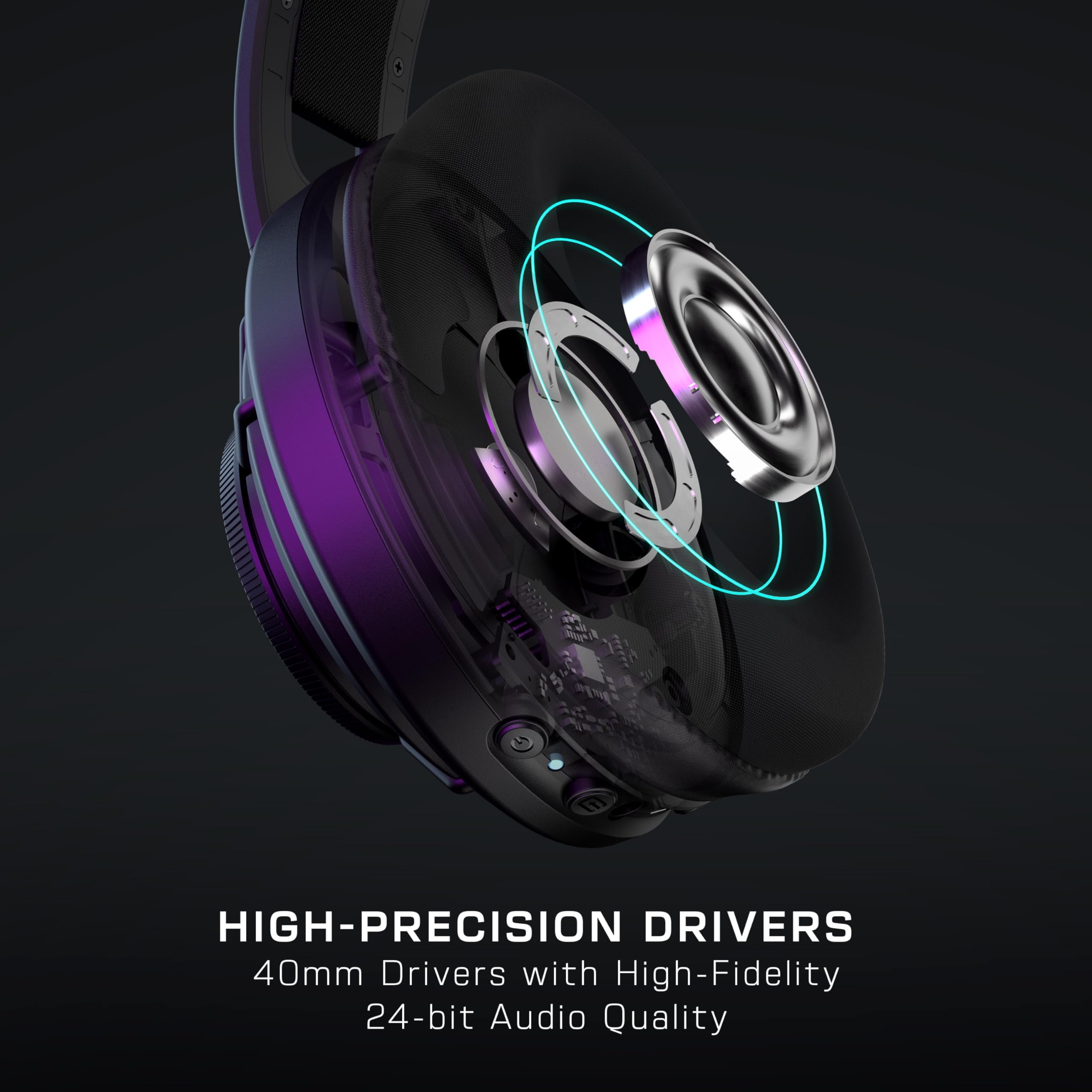 Turtle Beach Atlas Air Wireless Open Back PC-Gaming-Headset mit 24-Bit-HiFi-Audio