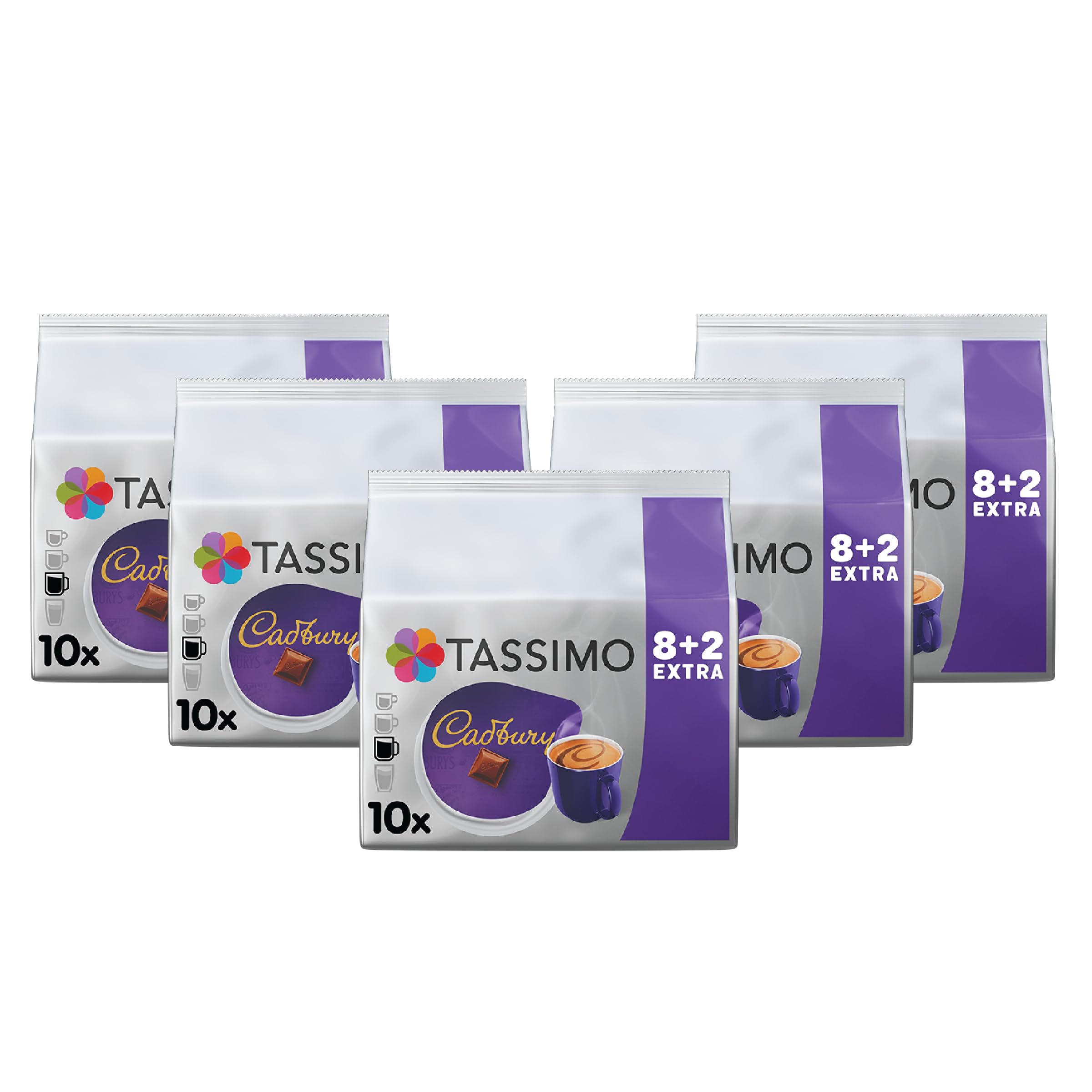 Cadbury – Tassimo Heiße Schokoladenkapseln (5er-Pack, 50 Getränke)