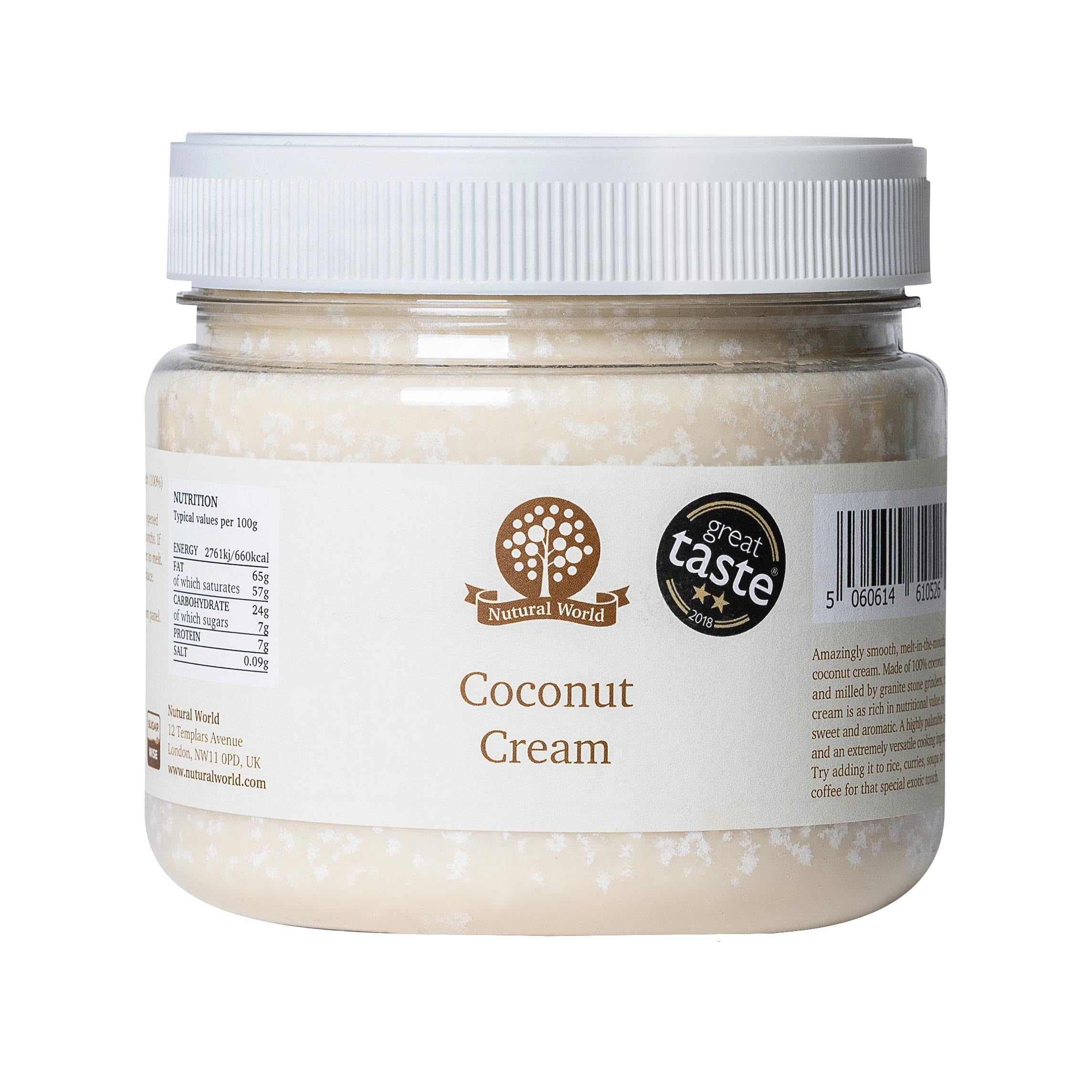 Nutural World - Kokoscreme (1 kg) - Gewinner des Great Taste Award