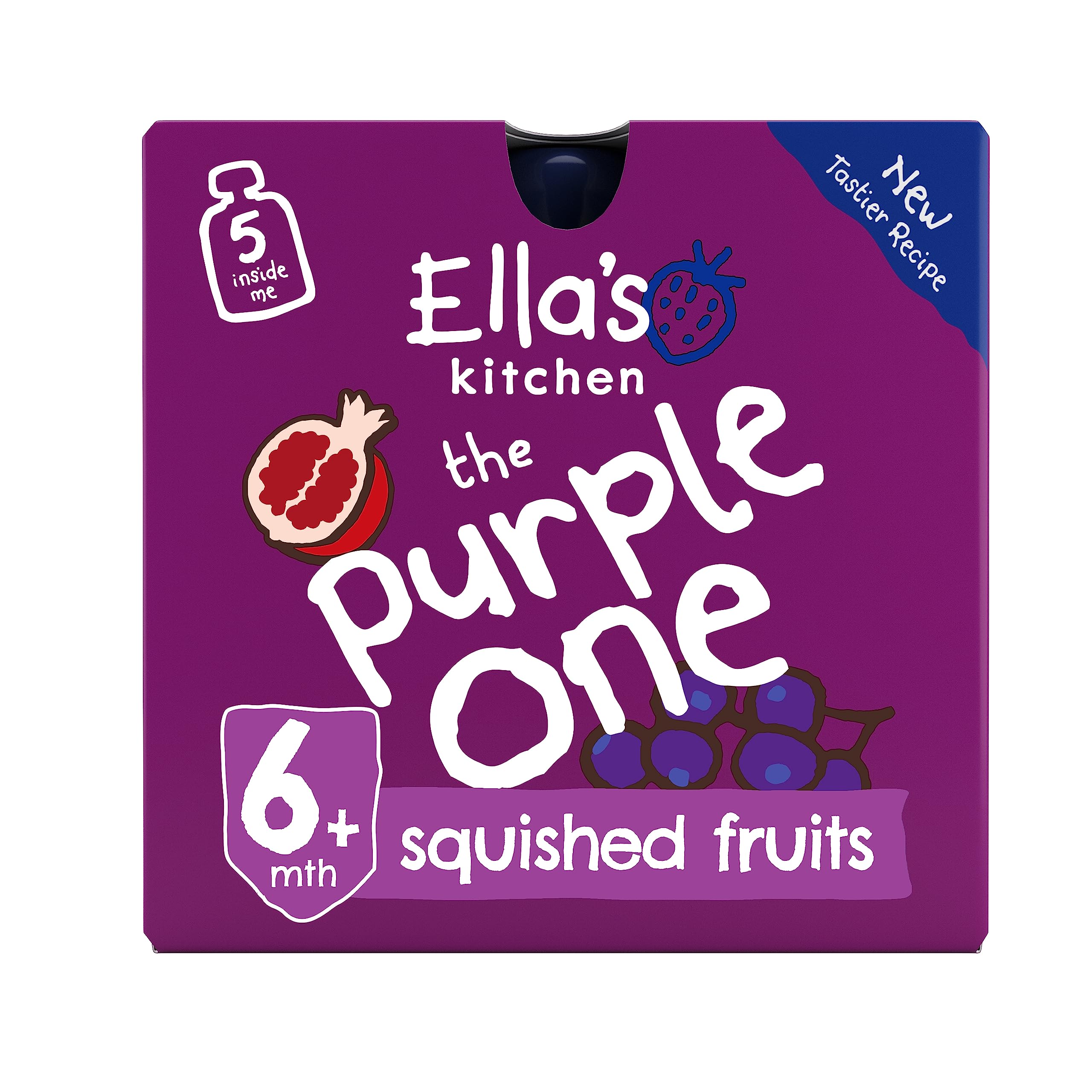 Ella's Kitchen - Der Purple One Frucht-Smoothie 5 x 90g