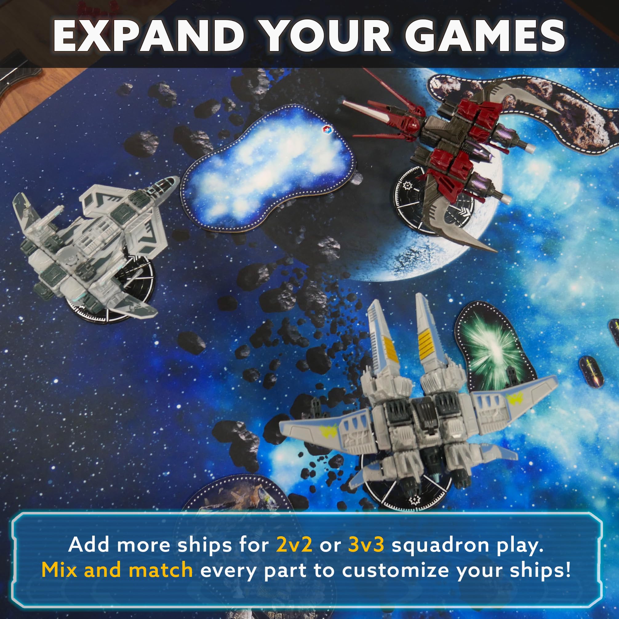 SNAP SHIPS: Tactics Starter Box - Customizable Miniatures Battle Game for Ages 14+