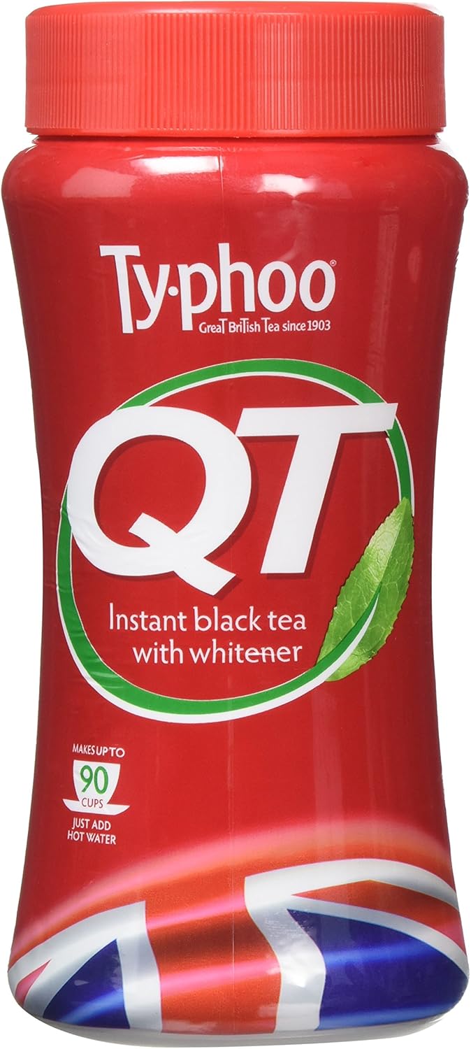 Typhoo QT Instant Black Tea with Whitener 225g (Pack of 6)