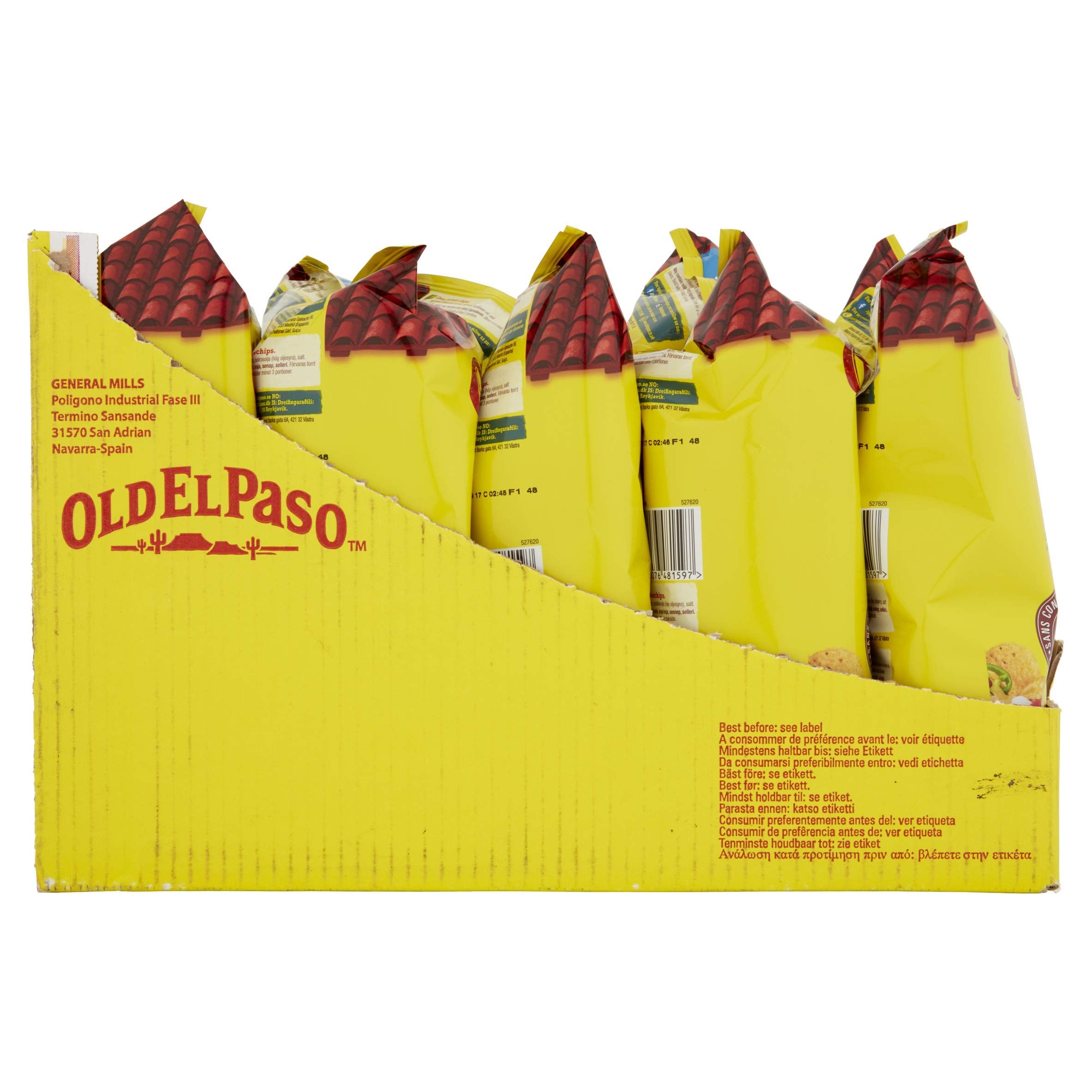 Old El Paso Glutenfreie knusprige Original-Tortilla-Chips, 185 g (5er-Packung)
