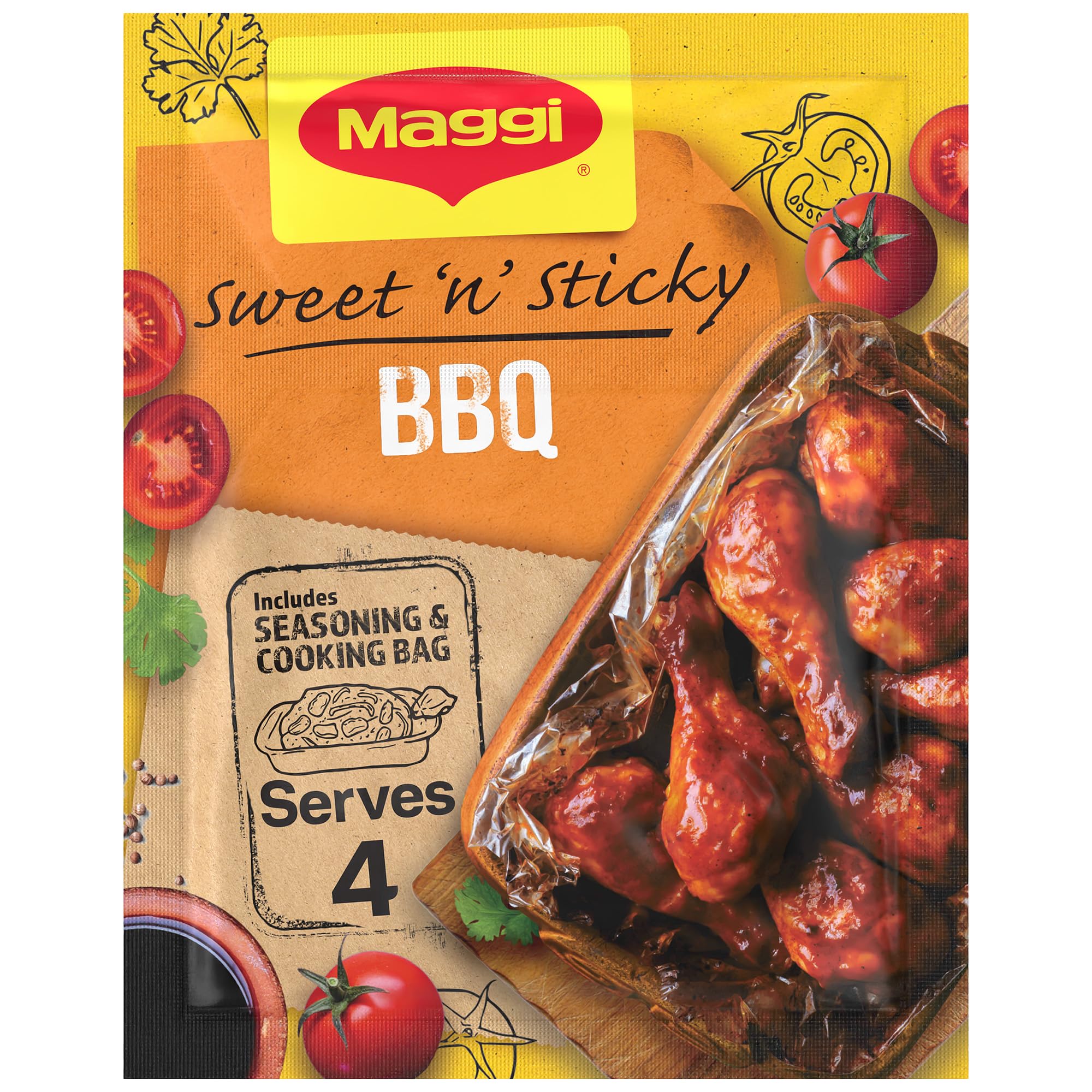 MAGGI So Juicy BBQ Chicken Rezeptmischung (41-g-Beutel)