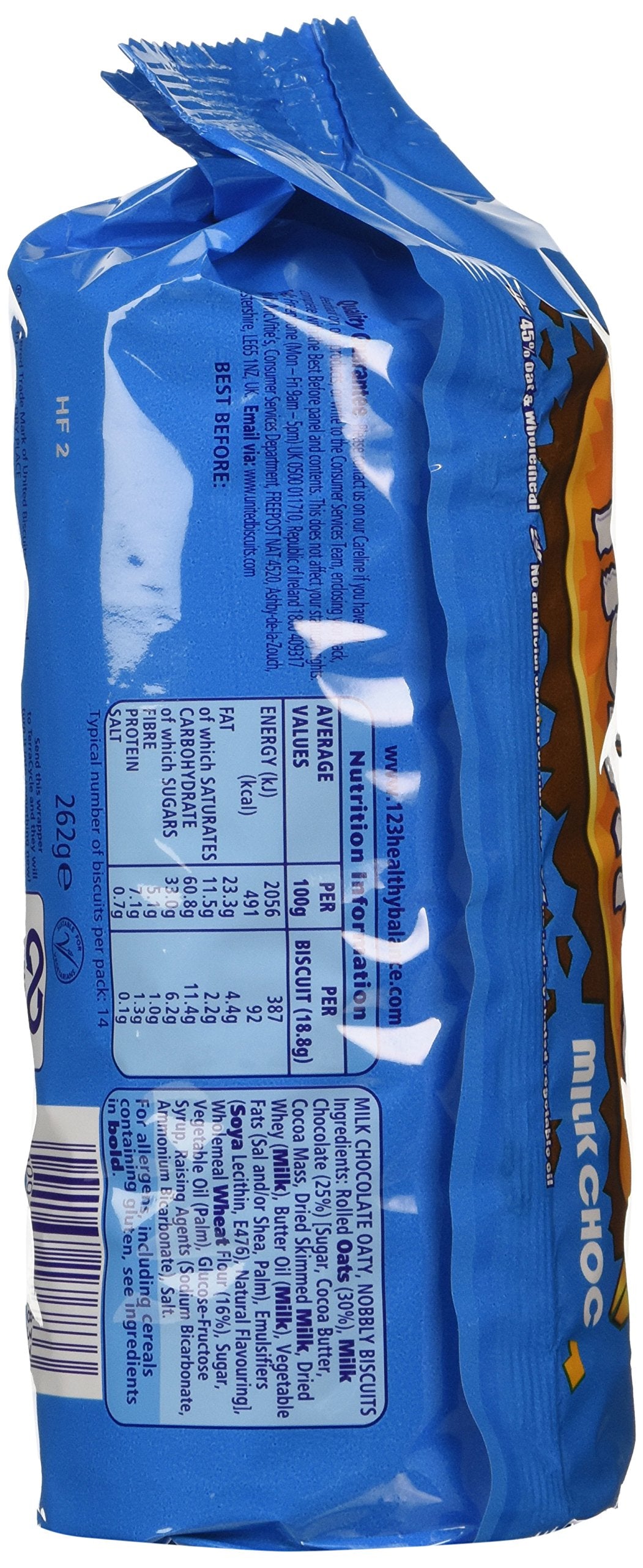 McVitie's Hobnobs Milchschokoladenkekse 262 g