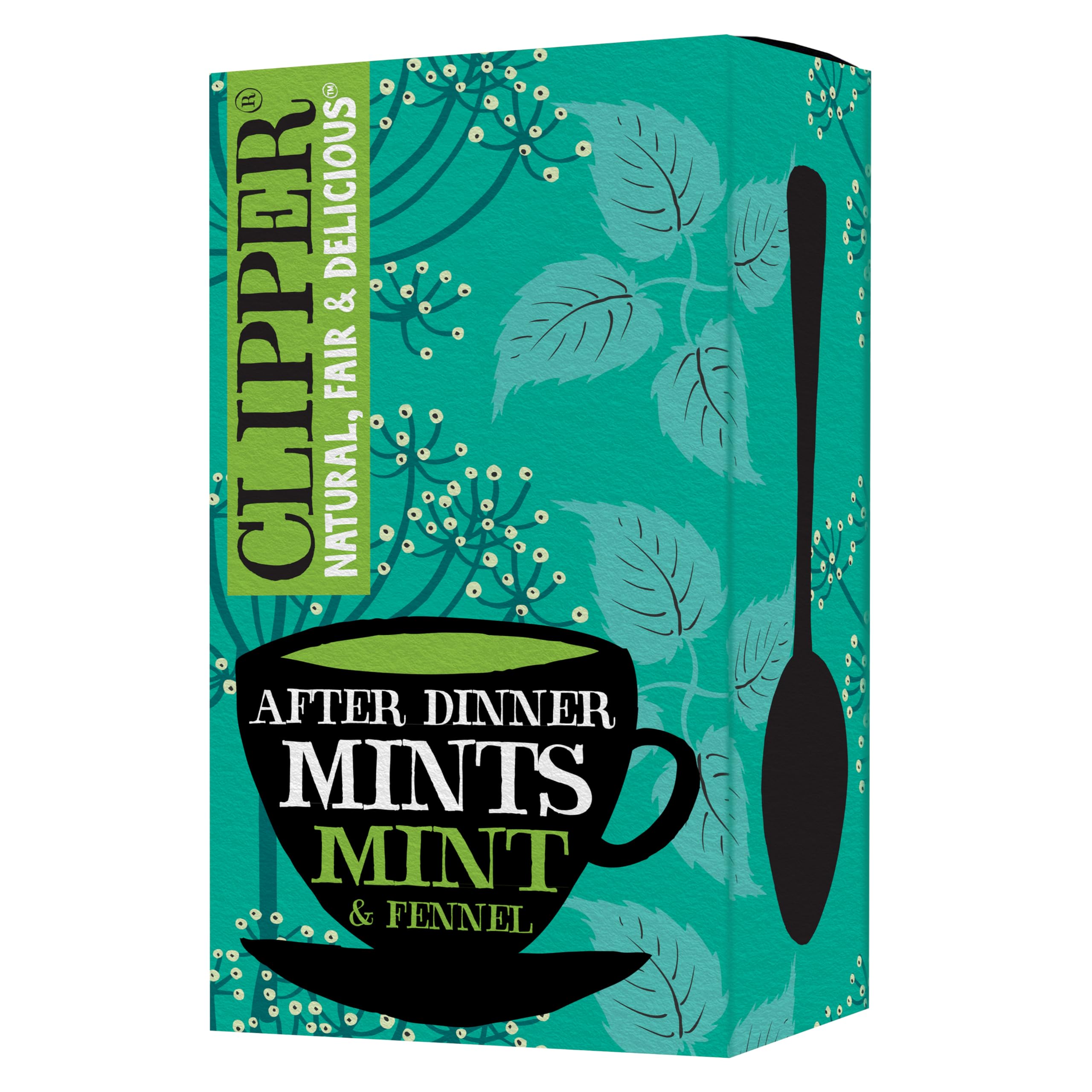 Clipper Bio-Teebeutel „After Dinner“ mit Minze und Fenchel | 20 ungebleichte Teebeutel