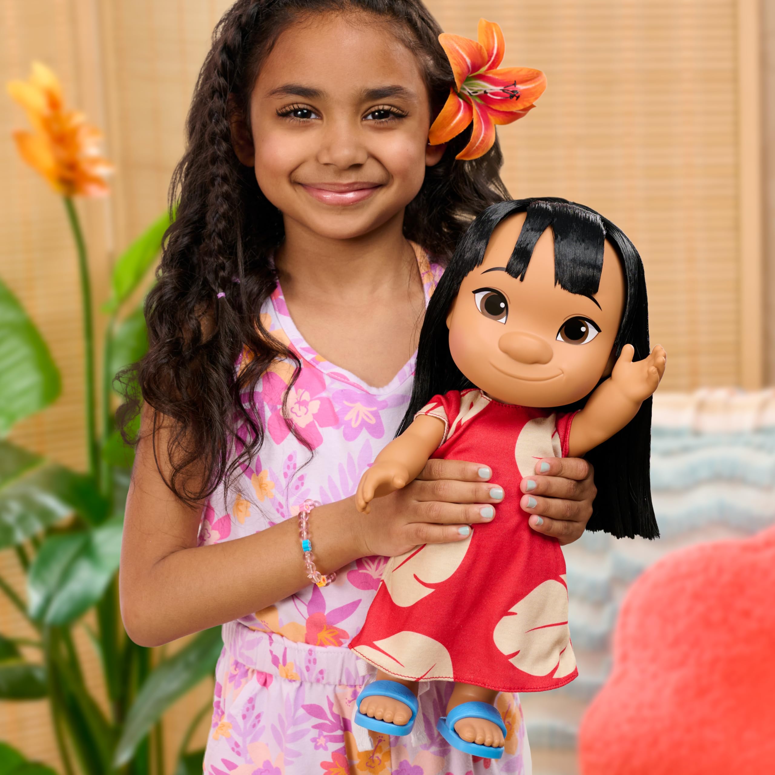 Disney Lilo & Stitch 14 Zoll große bewegliche Lilo-Puppe mit 5 Zoll großer Stitch-Figur – Just Play