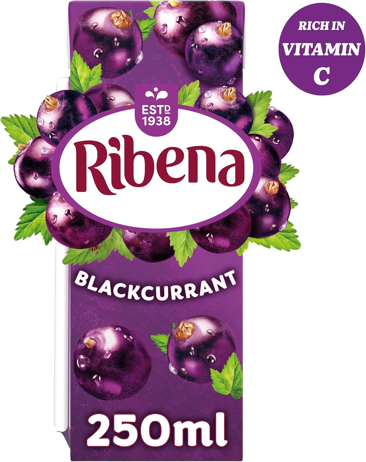 Ribena - Schwarze Johannisbeersaftgetränk Kartons 6x250ml