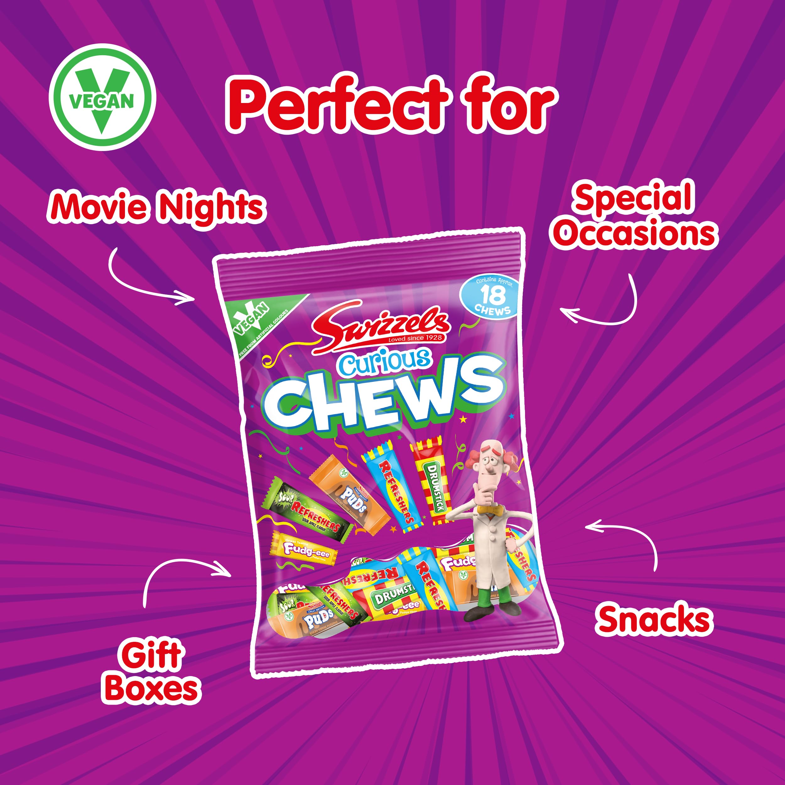 Swizzels Curious Chews 171 g, Weiß