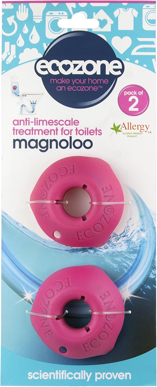 Ecozone Magnoloo Anti-Kalk-Behandlung für Toiletten – 2er-Pack