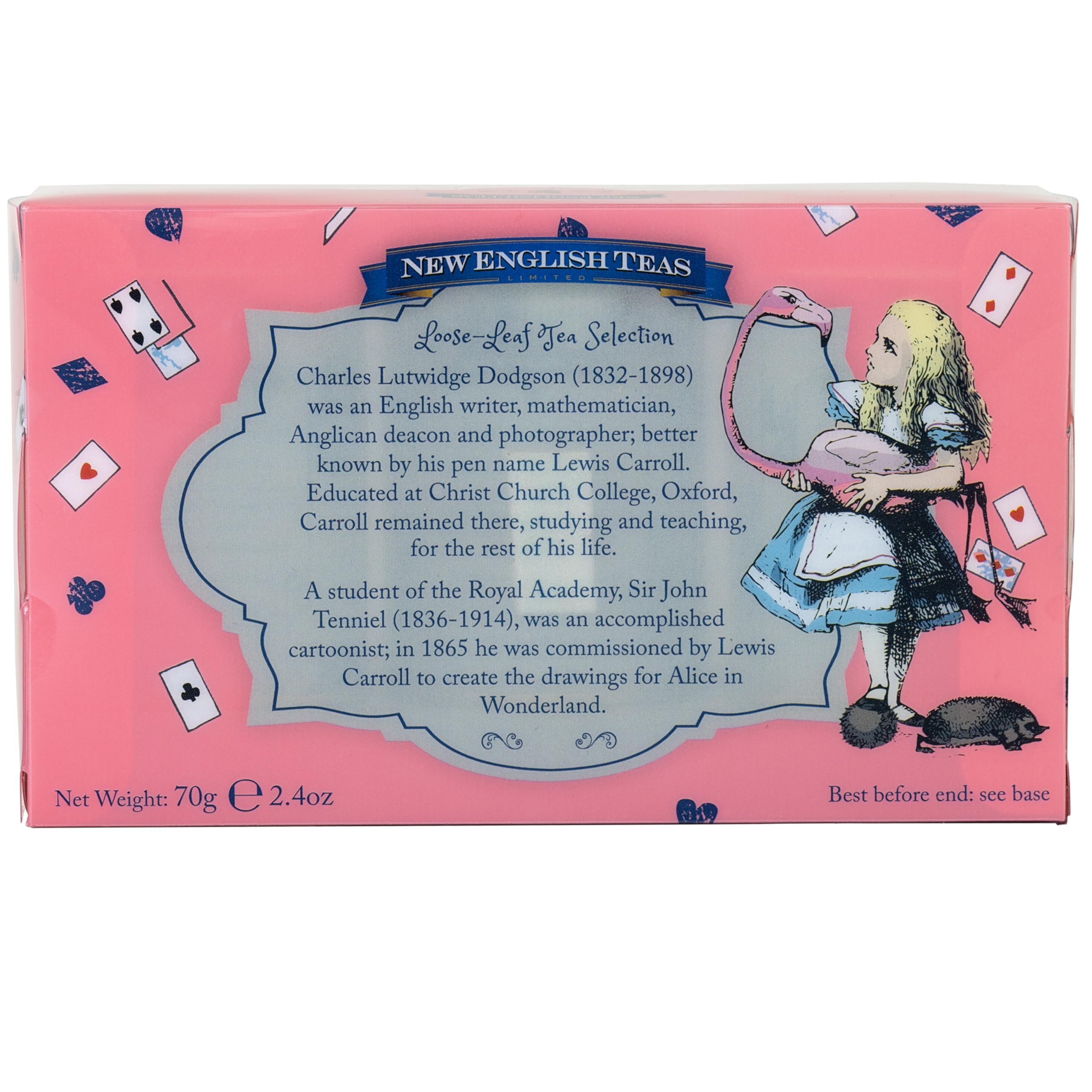 Neue englische Tees - Alice im Wunderland Pink 3x Mini-Teedosen mit 3 Mischungen