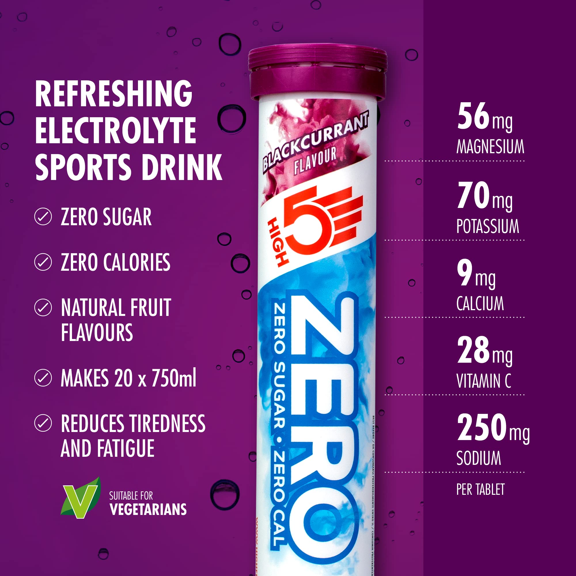 HIGH5 ZERO Elektrolyttabletten | Hydratationstabletten mit Vitamin C (106998016003GBR)