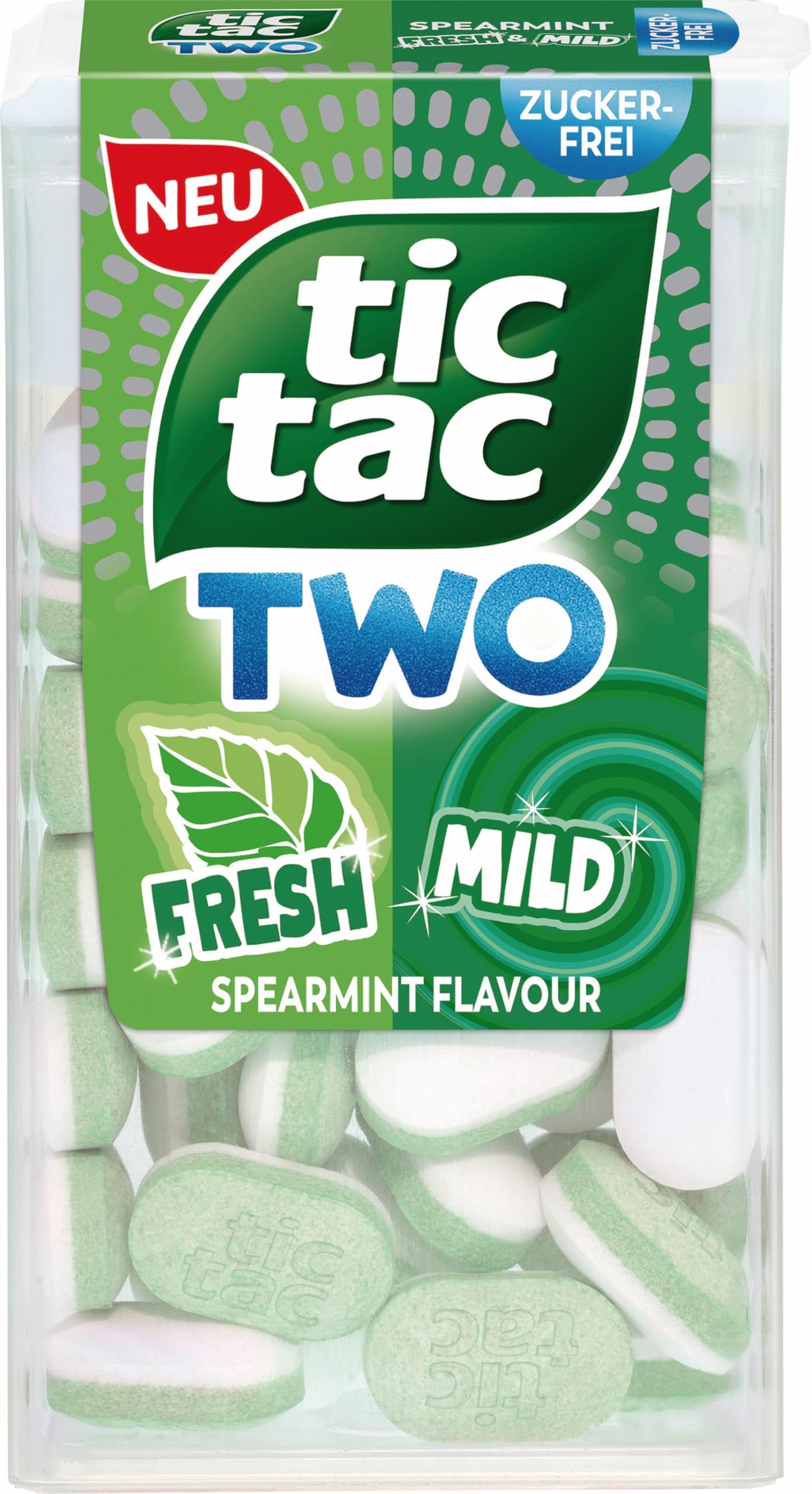 Tic Tac – Zwei Spearmint Fresh & Mild Mints (38,5 g)