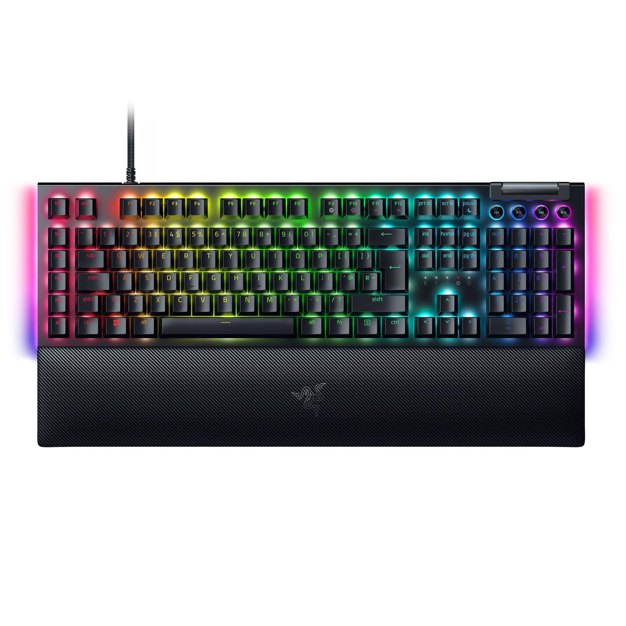 Razer BlackWidow V4 – Mechanische Gaming-Tastatur mit grünem Schalter und Chroma RGB