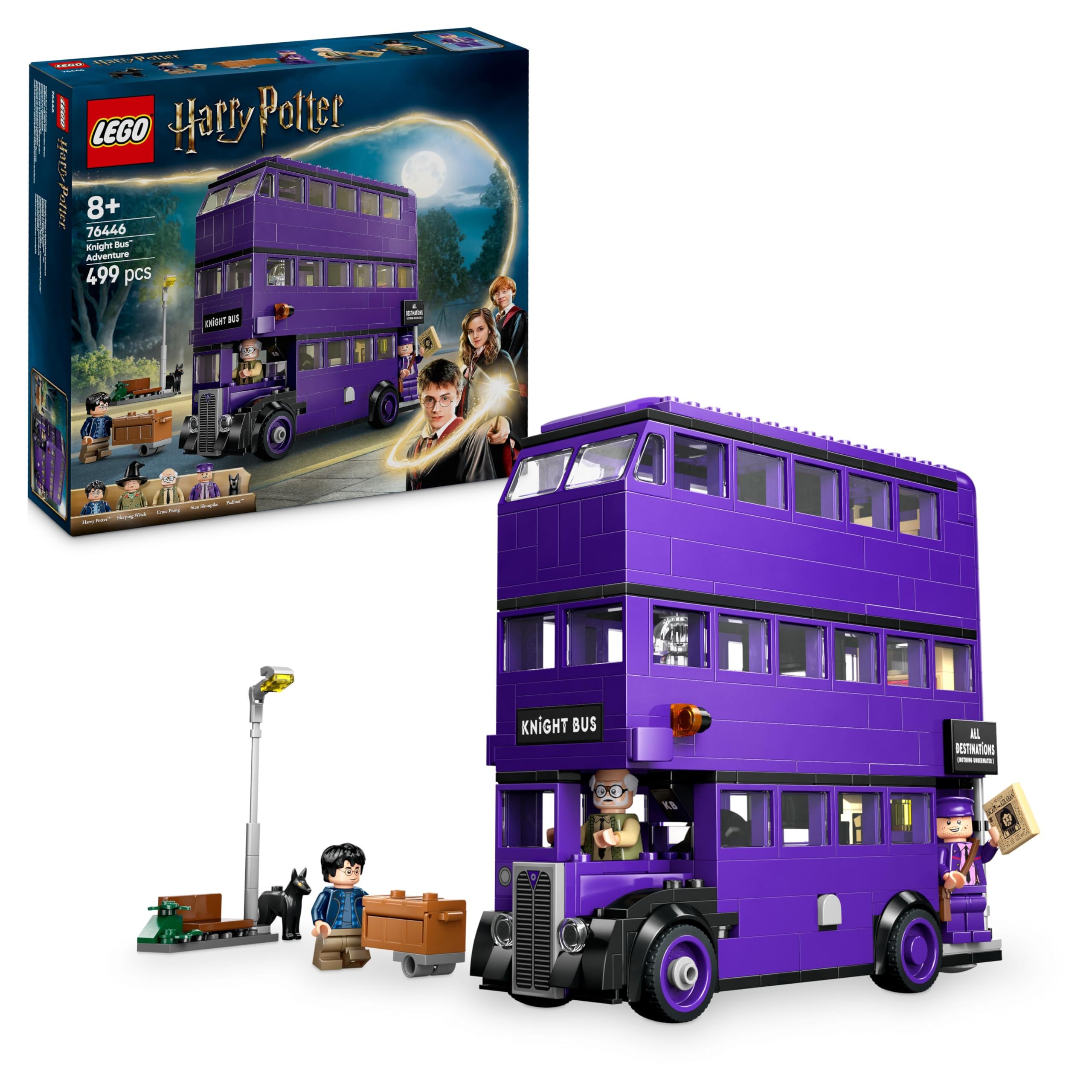 LEGO Harry Potter Knight Bus Adventure – 5 Minifiguren und 499-teiliges Bauset für Kinder ab 8 Jahren