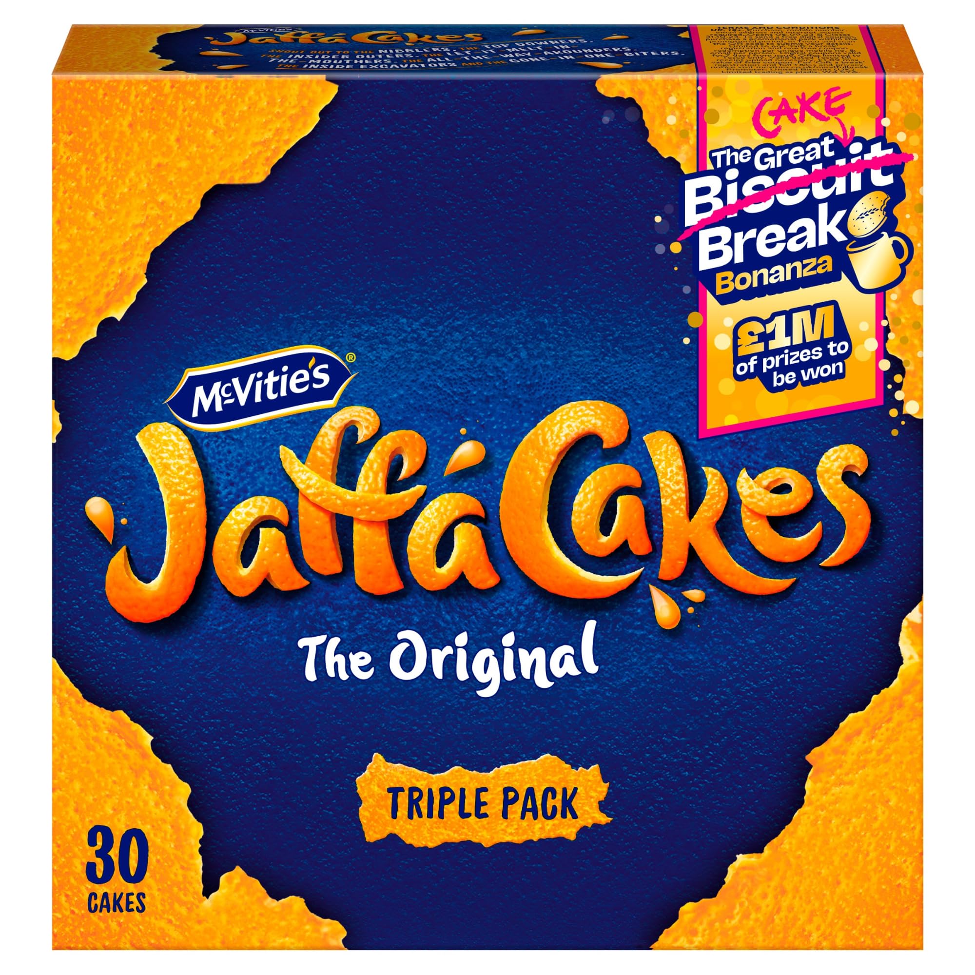 McVitie's Jaffa Cakes Original Schokoladenkekse, Dreierpack, 3 x 10 Stück