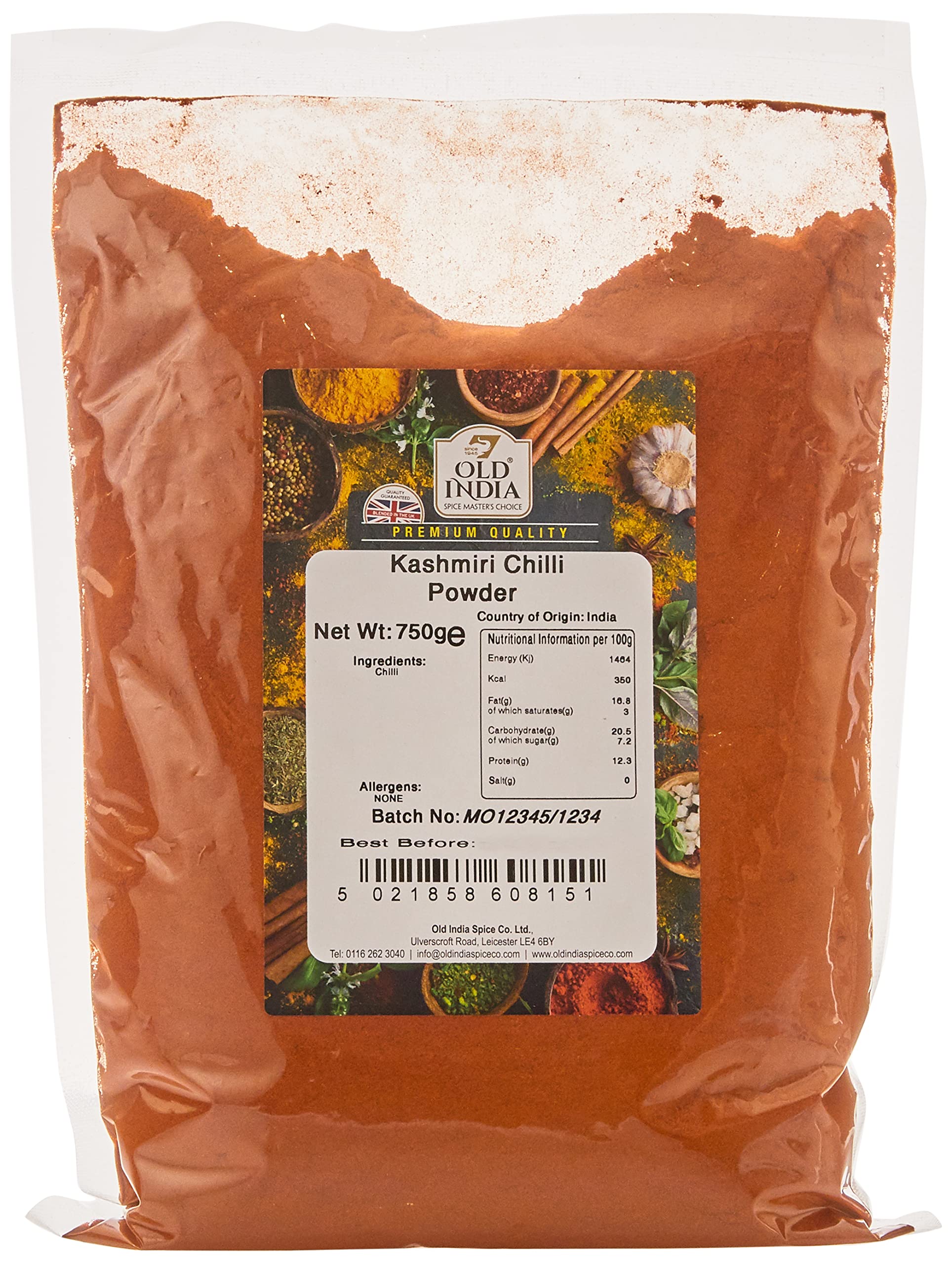 Old India Kashmiri Chilipulver 750g