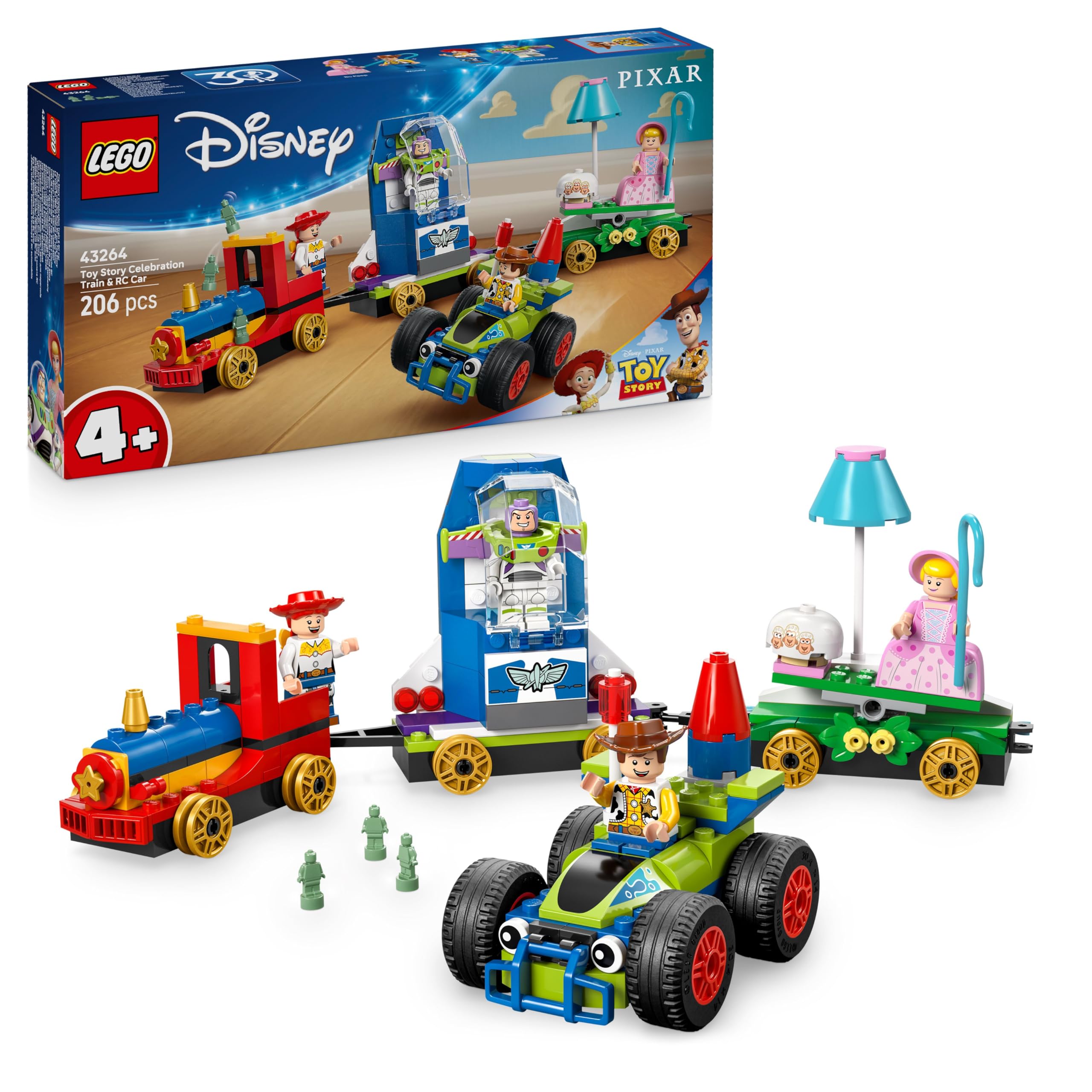 LEGO Disney und Pixar's Toy Story Celebration – Zug- und ferngesteuertes Auto-Bauset für Kinder ab 4 Jahren