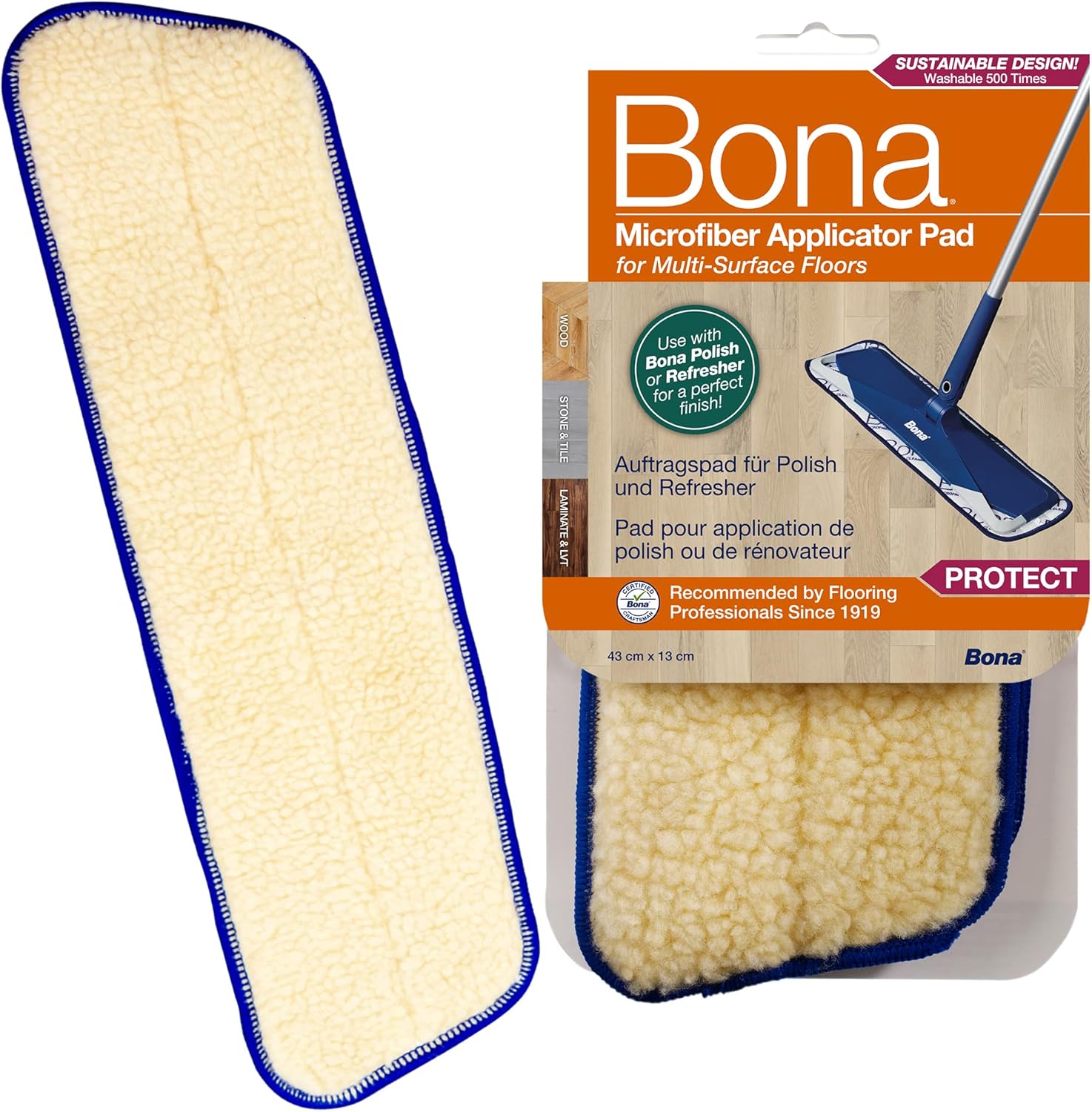 Bona - Mikrofaser-Applikatorpad für Bodenpolitur