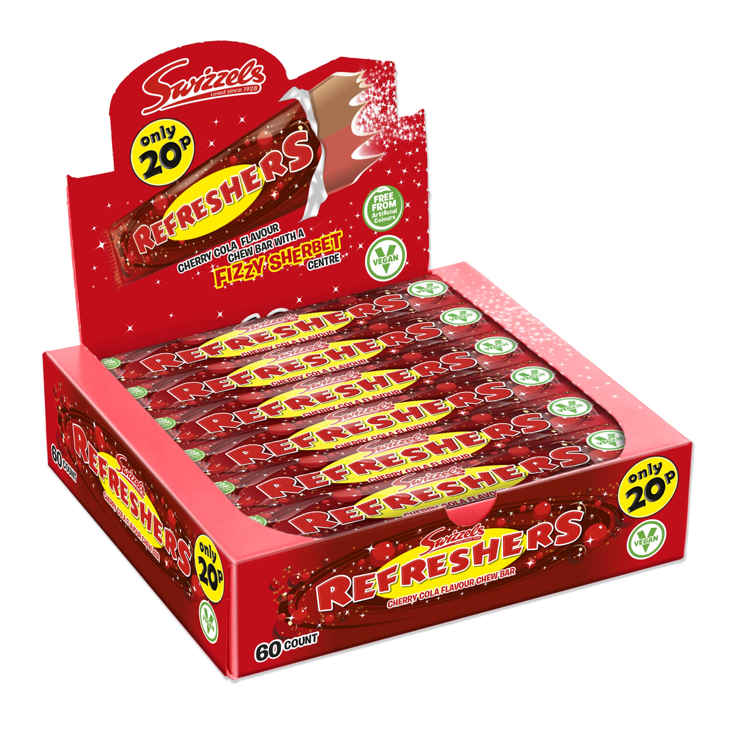 Swizzels Refreshers Cherry Cola Chew Bar (60 Stück)