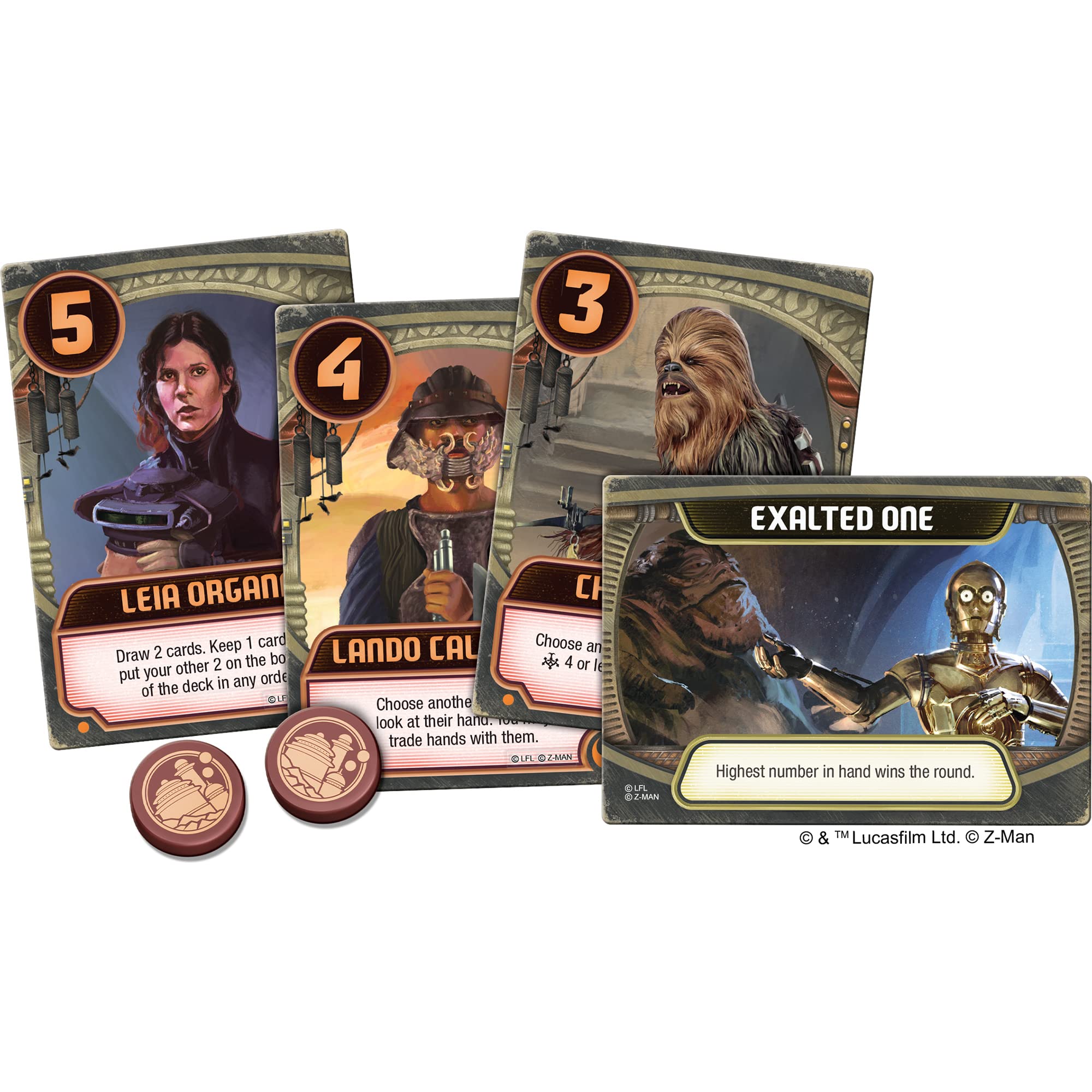 Z-Man Games Star Wars: Jabba's Palace – Ein Liebesbrief-Spiel, Kartenspiel