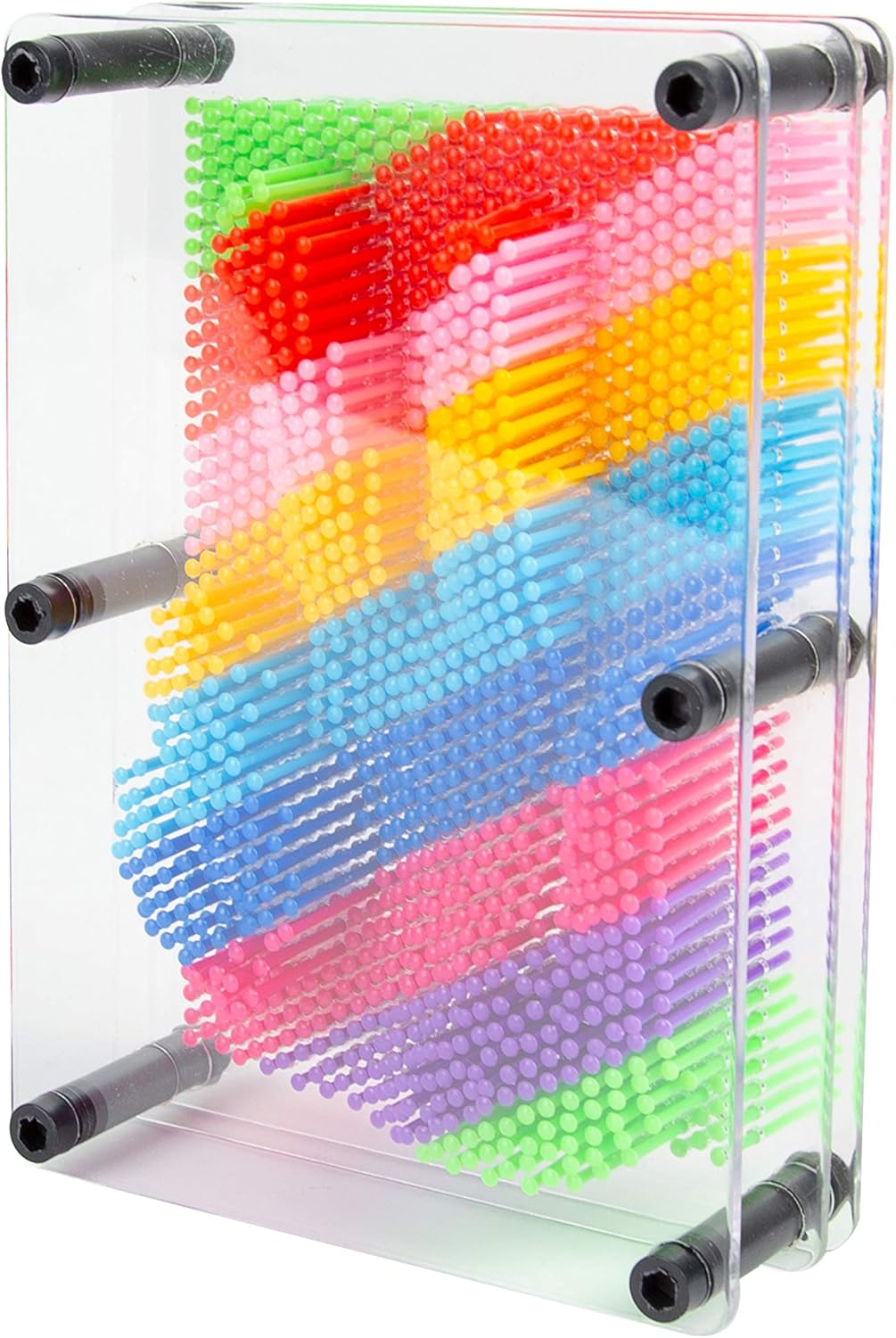 Global Gizmos 45149 Regenbogen-Pin-Art-Impression-Spielzeug
