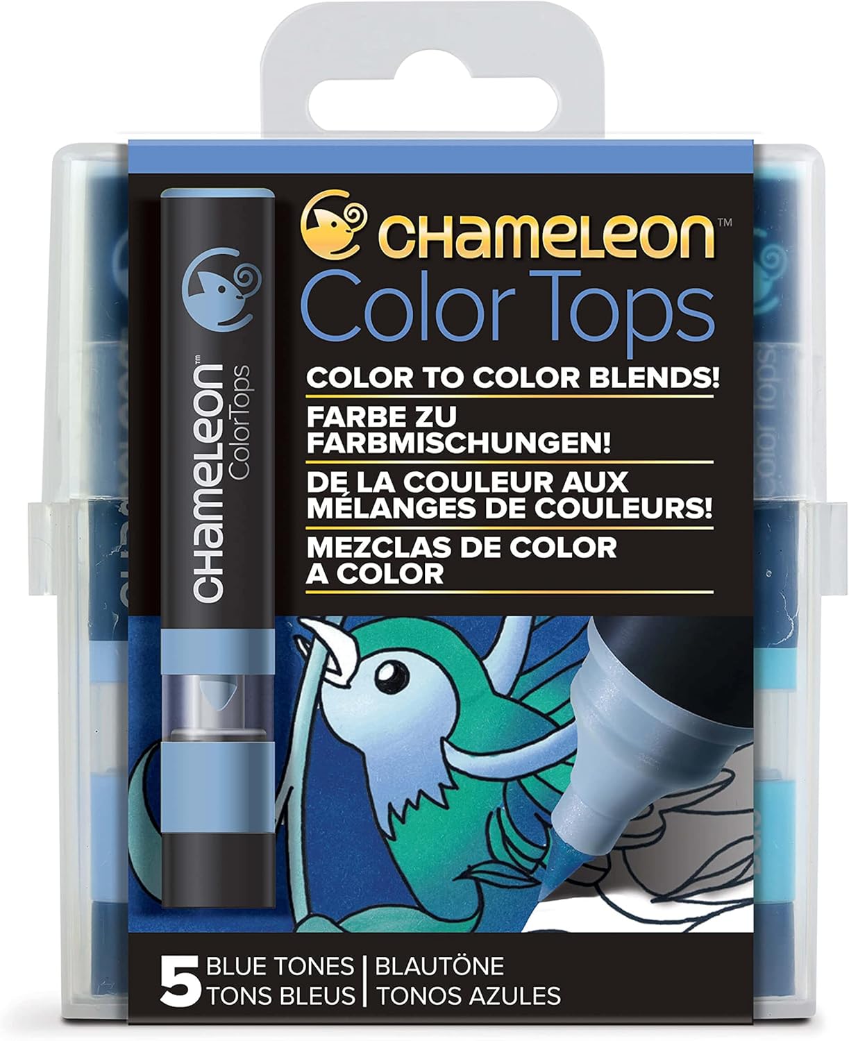 Chameleon – Blautöne-Farbmischset Color Tops (BL2, BL4, BL7, BG1, BG3)