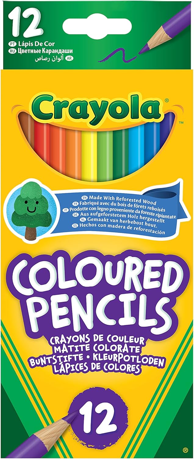 Crayola 3.3612 – 12 Buntstifte in stapelbarer Fensterbox