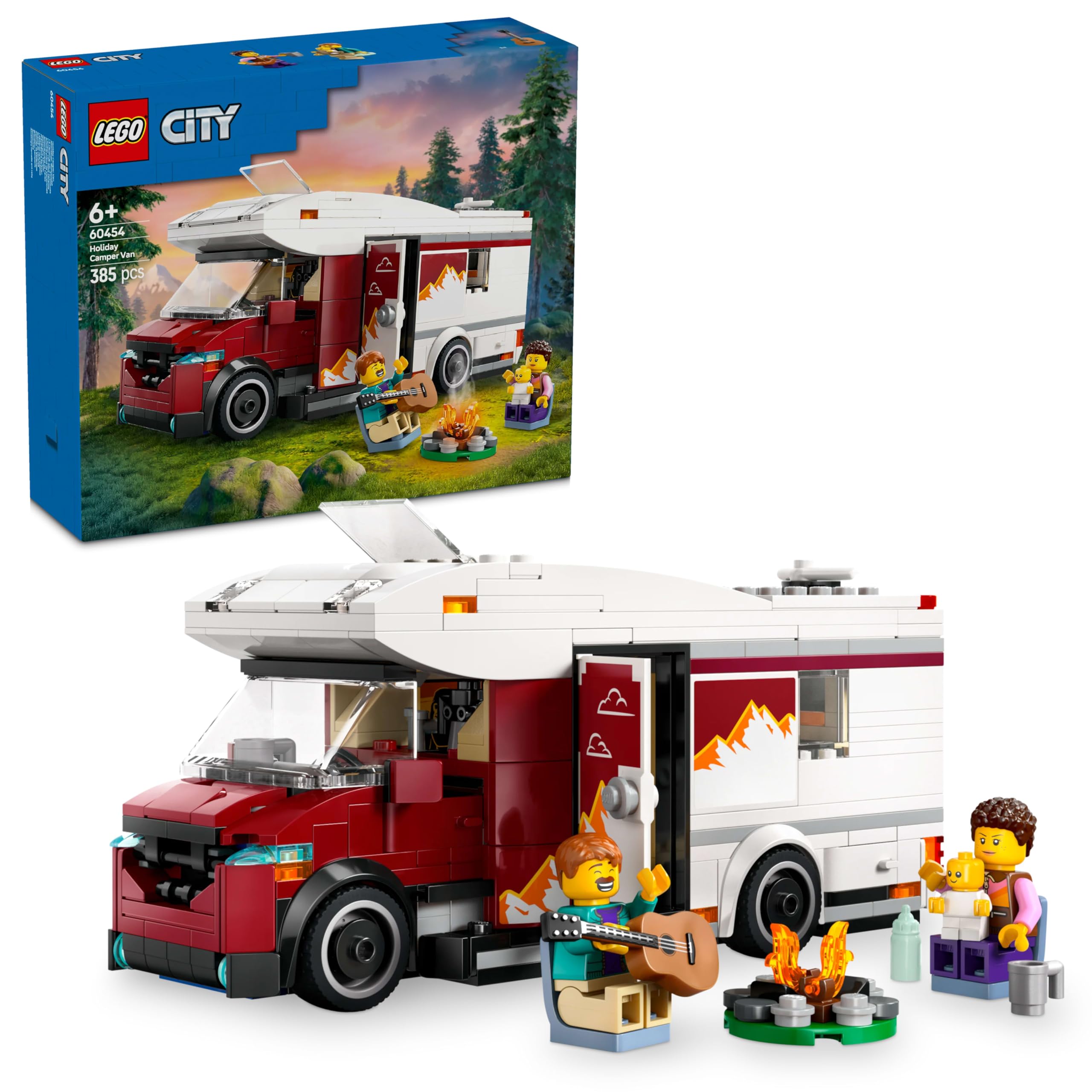 LEGO City Holiday Adventure Camper Van Spielzeug – Bauset für Kinder ab 6 Jahren