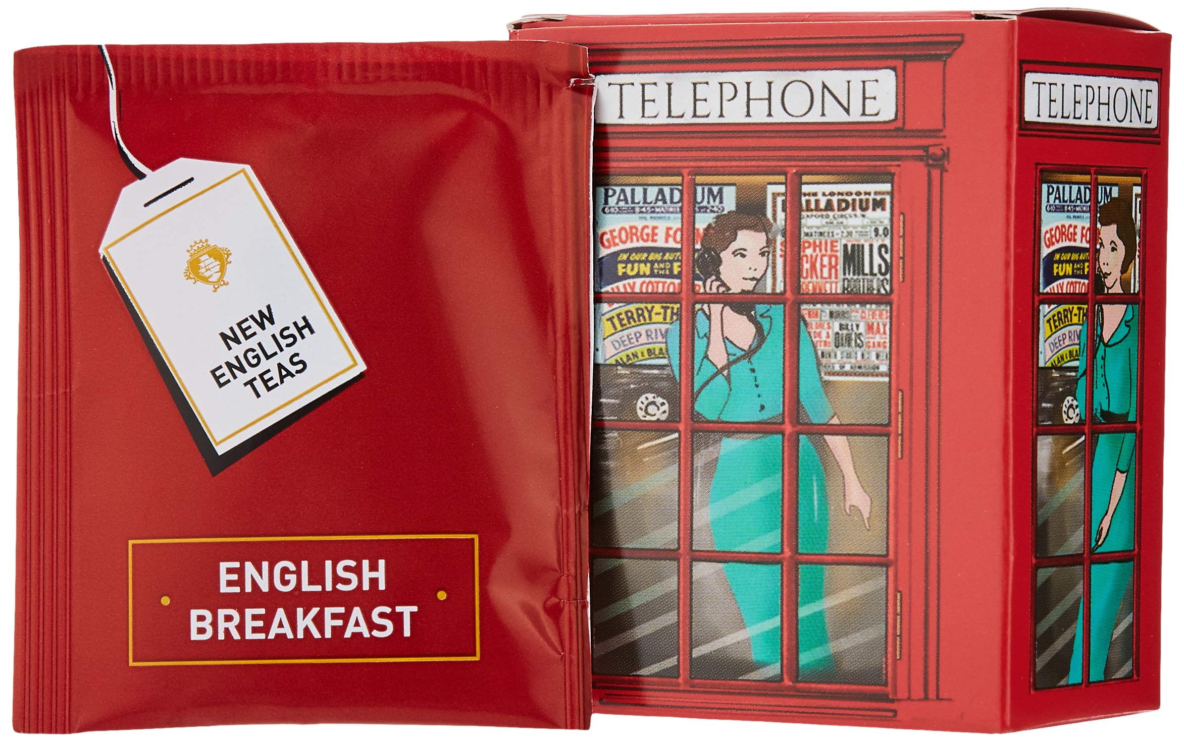English Telephone Box English Breakfast Tea 6 Teebeutel Karton