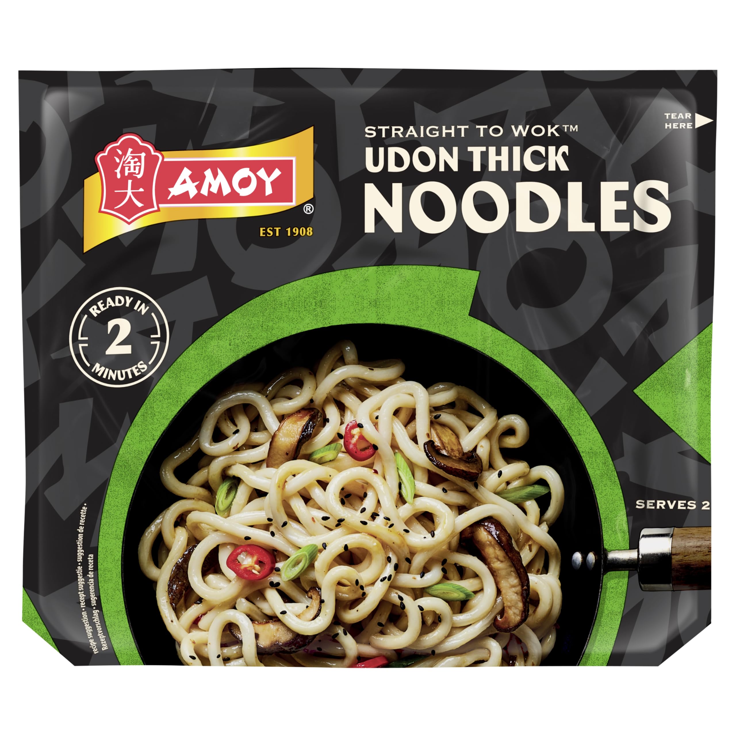 Amoy Straight To Wok Udon Dicke Nudeln 2 x 150g