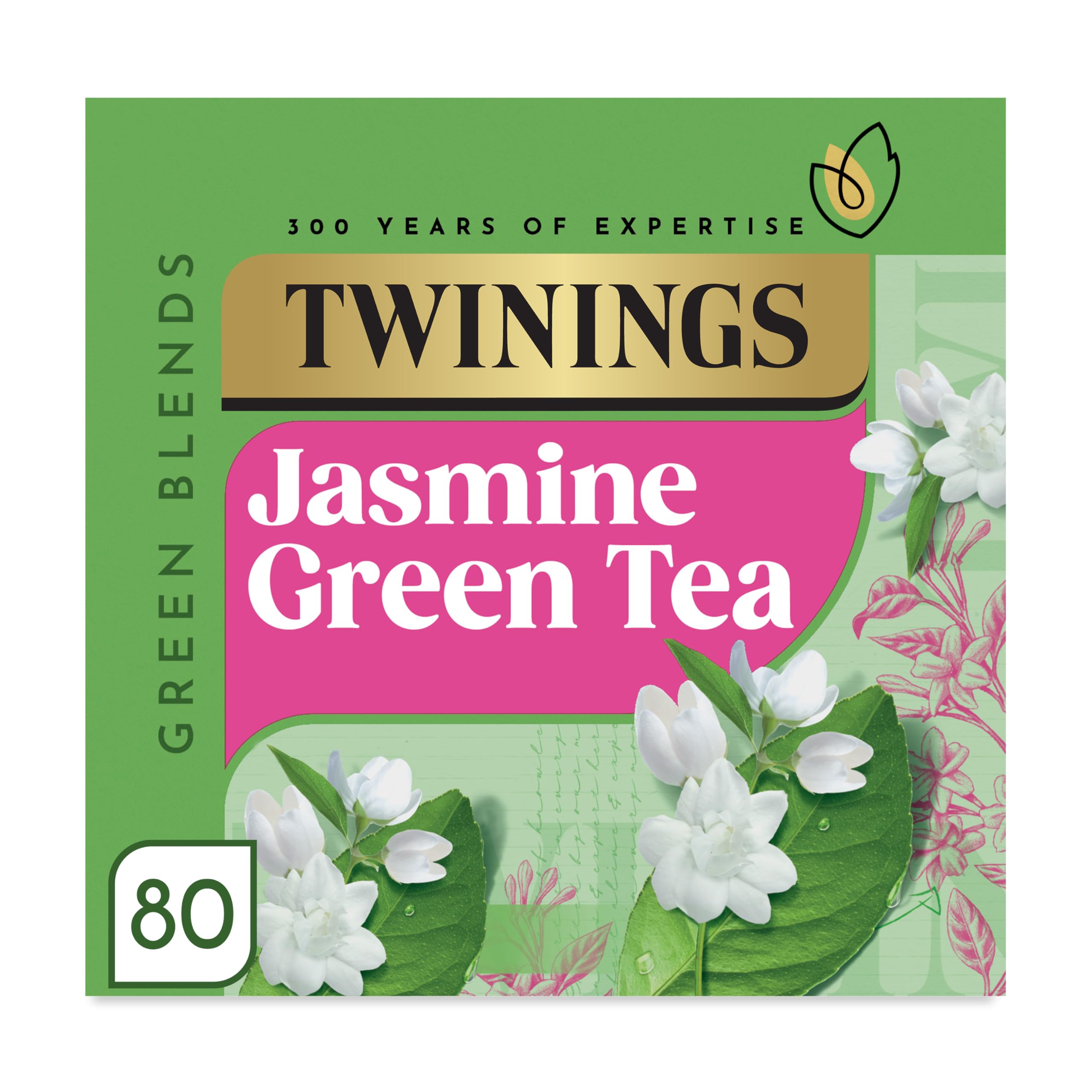 Twinings Jasmin Grüner Tee - Grünteebeutel (80 Teebeutel)