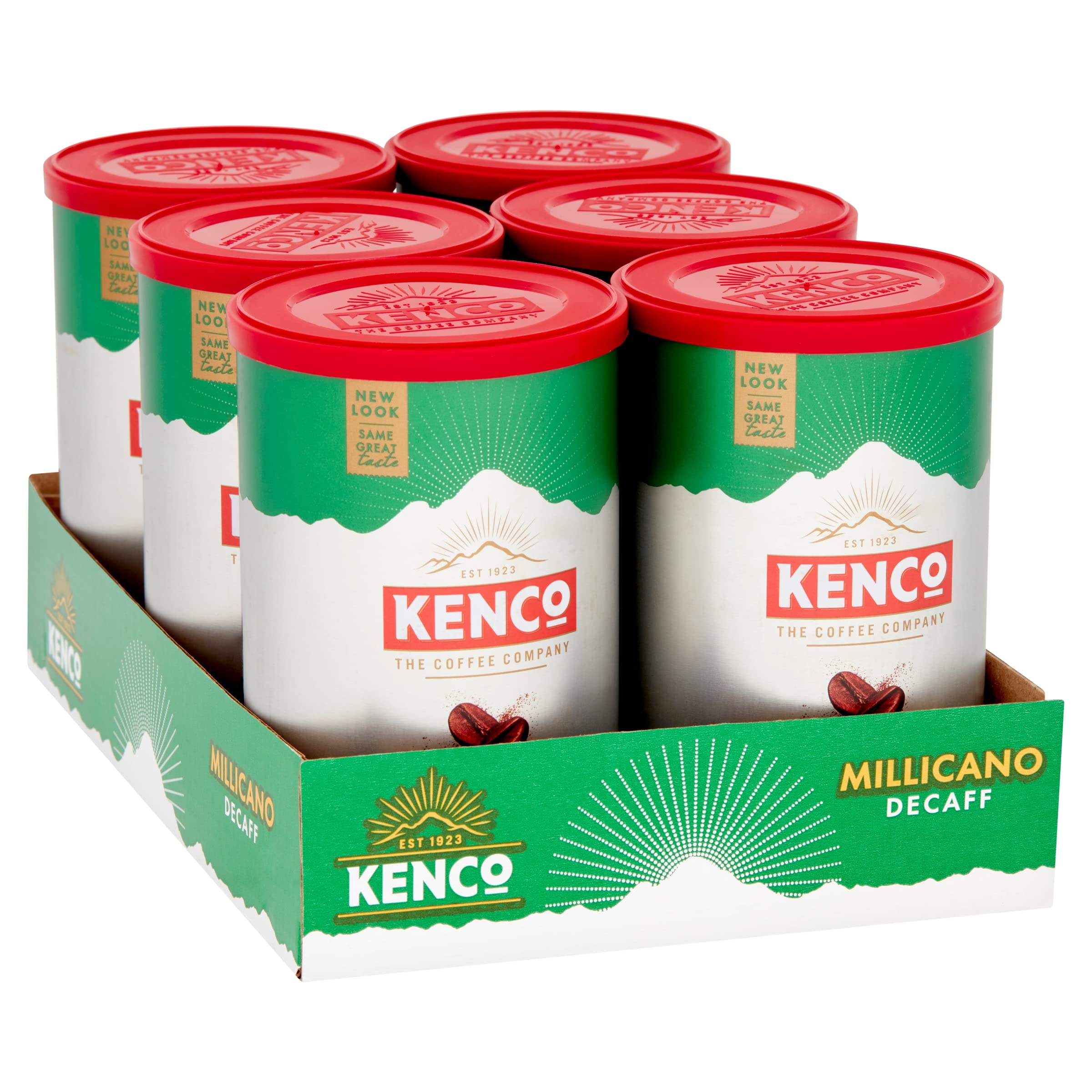 Kenco Millicano Decaf Instantkaffee 100 g (Packung mit 6 Dosen, insgesamt 600 g)