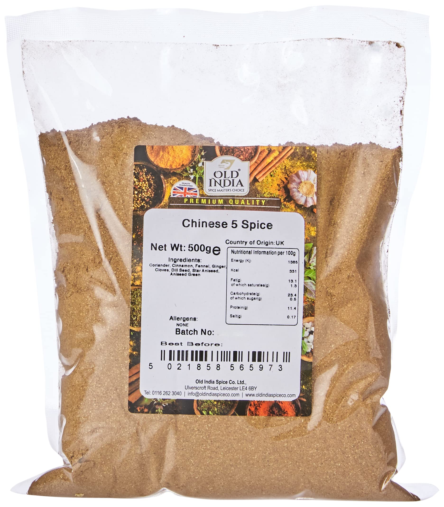 Old India Chinesisches 5-Gewürze-Gewürz 500 g