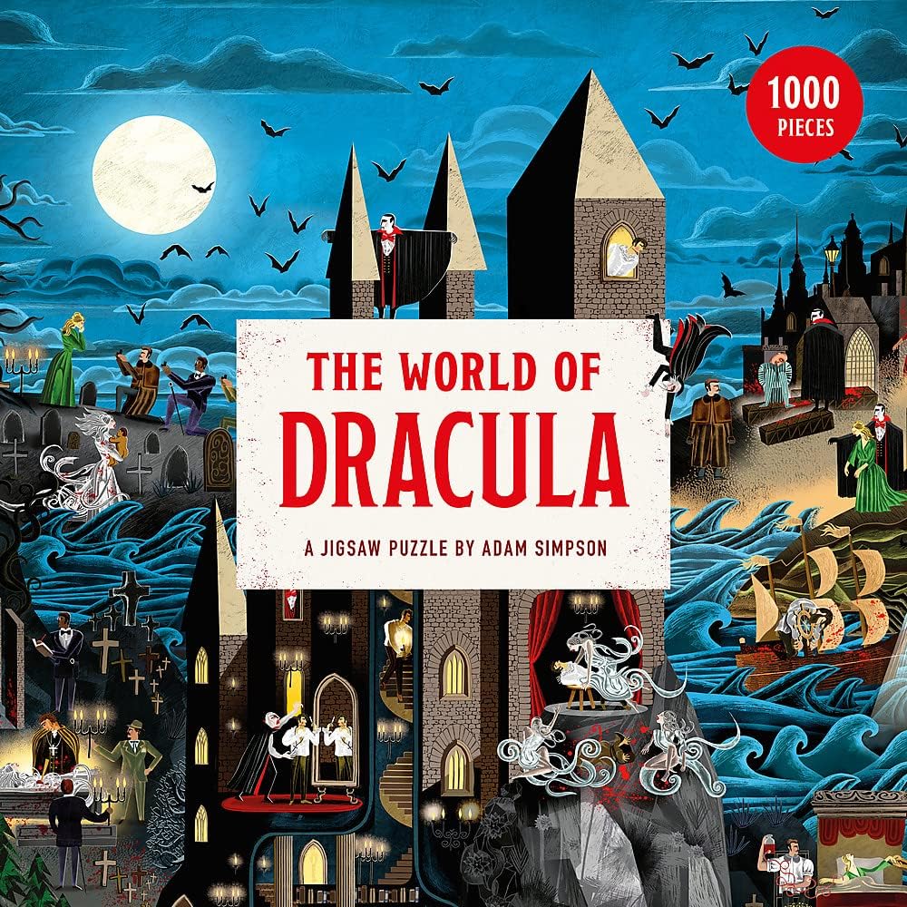 Die Welt von Dracula Puzzle – 1.000-teiliges Gothic-Puzzle von Adam Simpson
