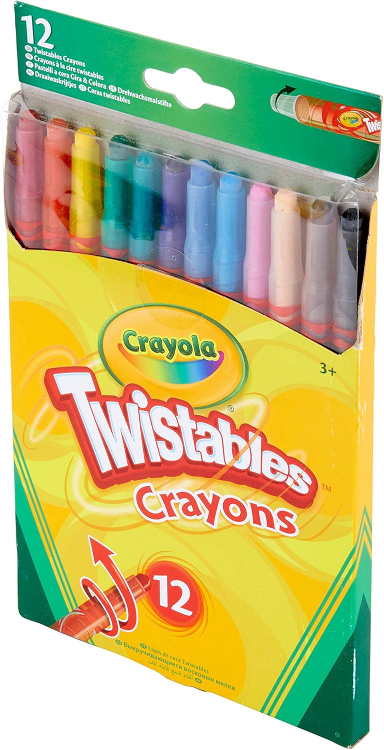 Crayola Twistables Buntstifte – 12 Stück, Mehrfarbenpackung