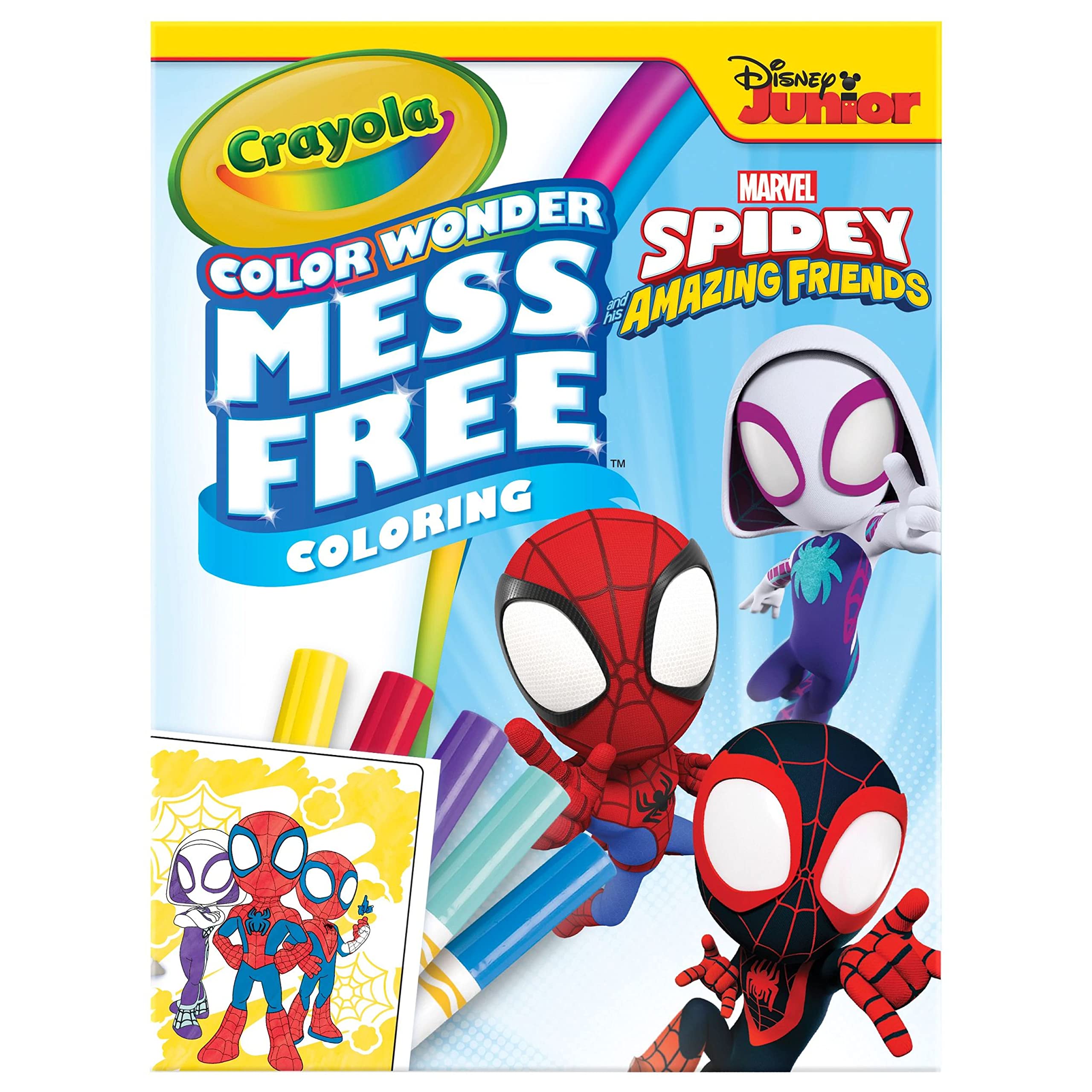CRAYOLA Color Wonder – Marvel Spidey und seine erstaunlichen Freunde – Sauberes Malset