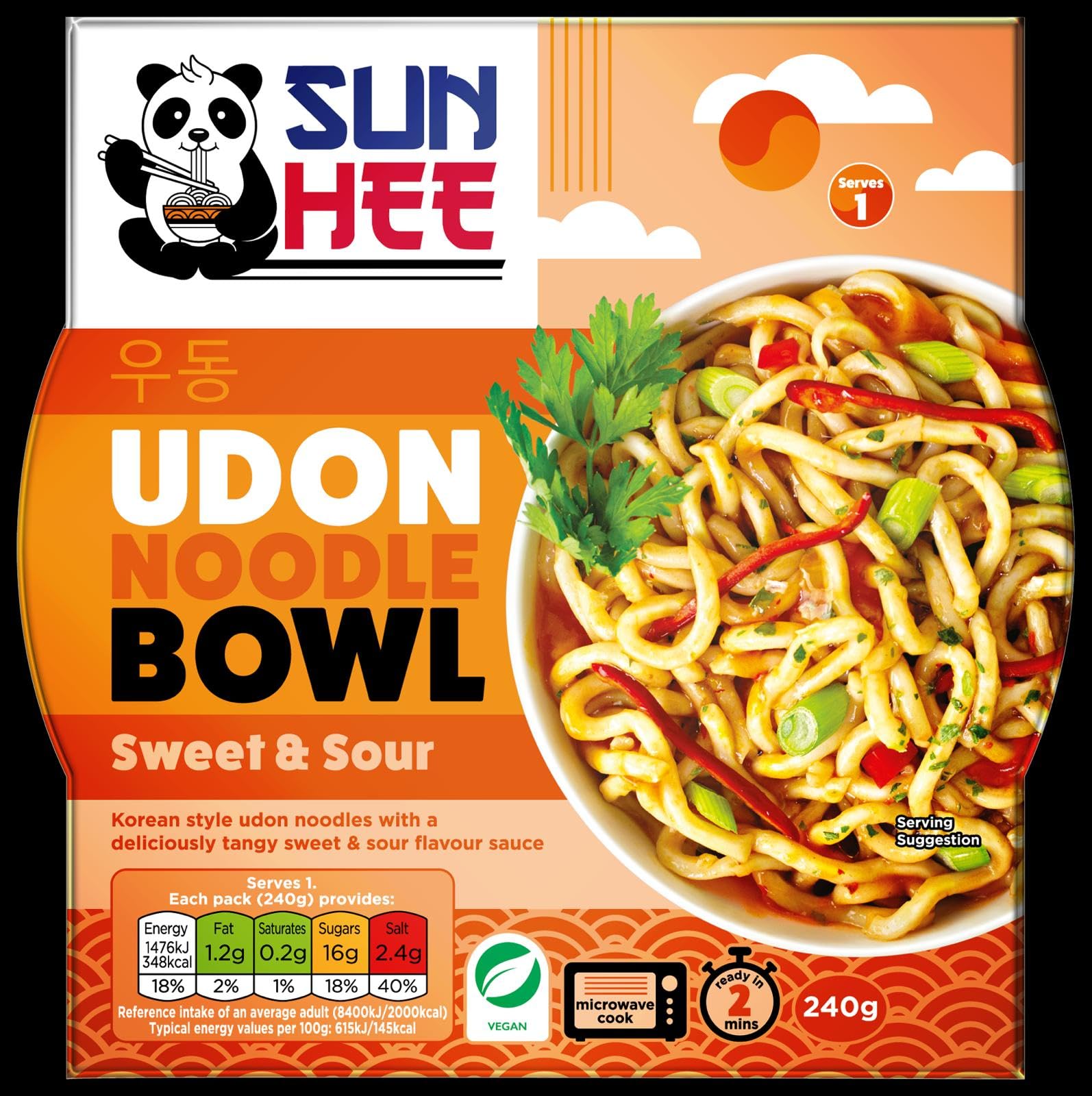 Sun Hee Süß-Sauer Udon Bowl 240g