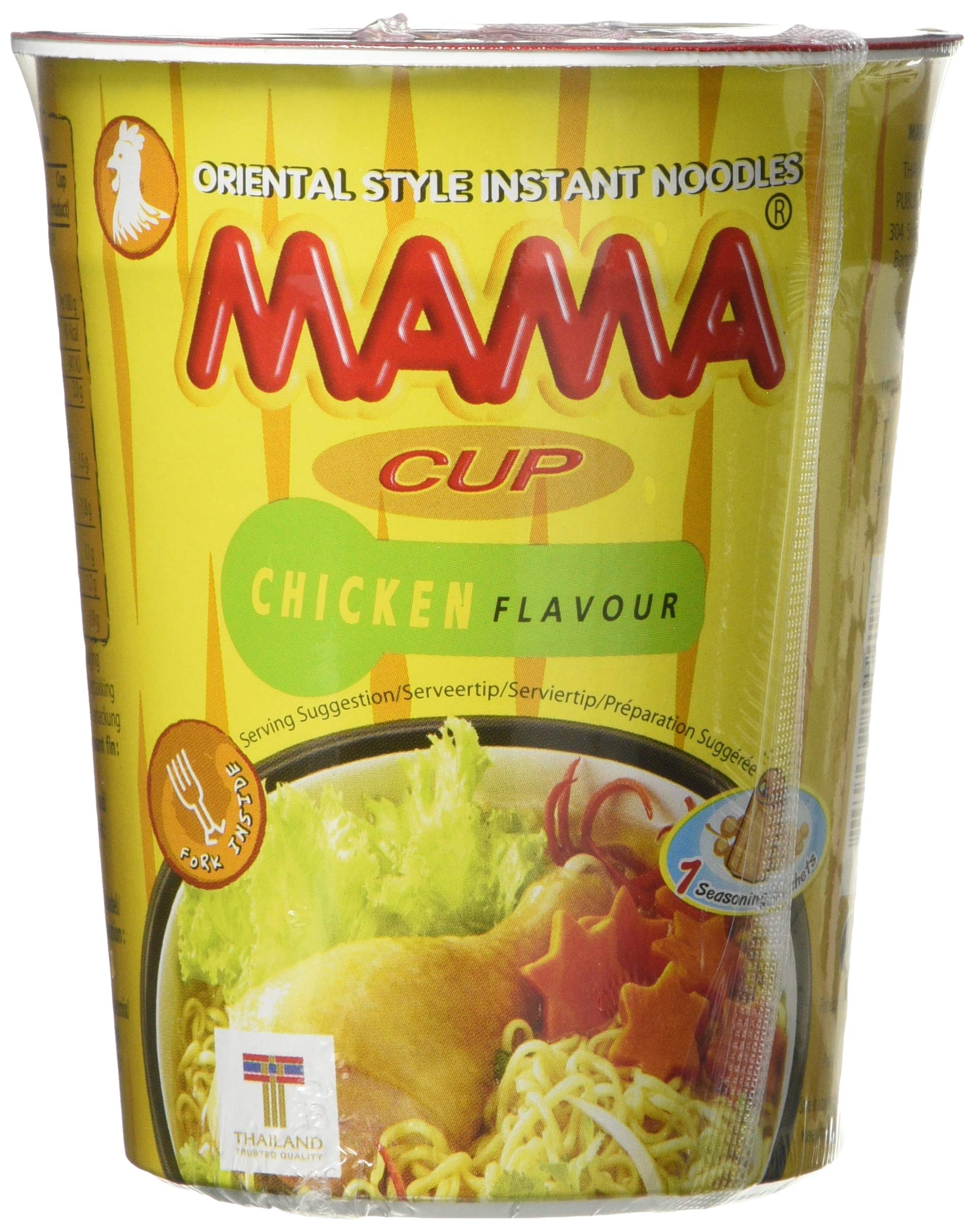 Mama Instant Cup Nudel mit Hühnergeschmack 70 g - 12er-Pack