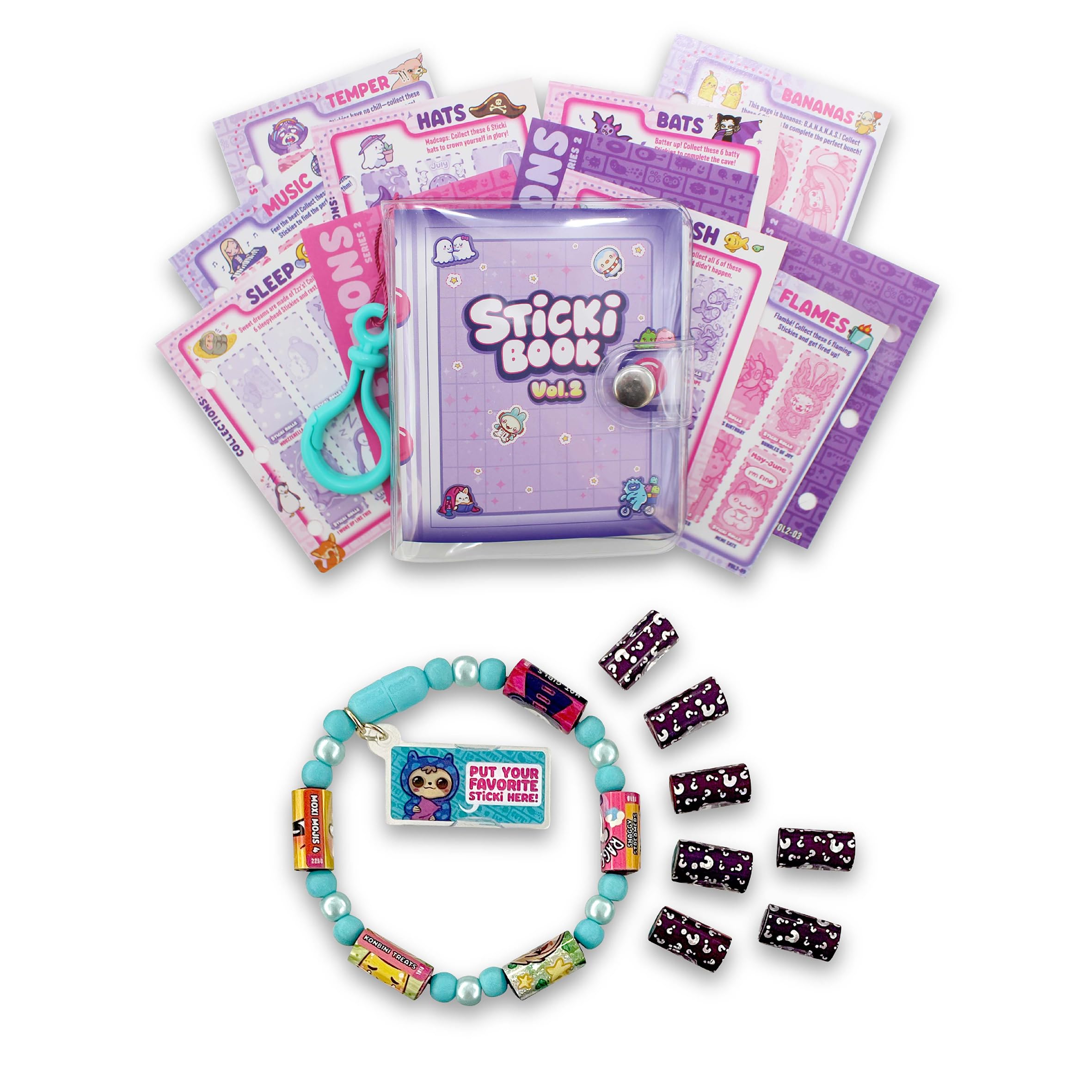 Sky Castle Sticki Rolls Serie 2 – Tragbares und teilbares holografisches Stickerbuch