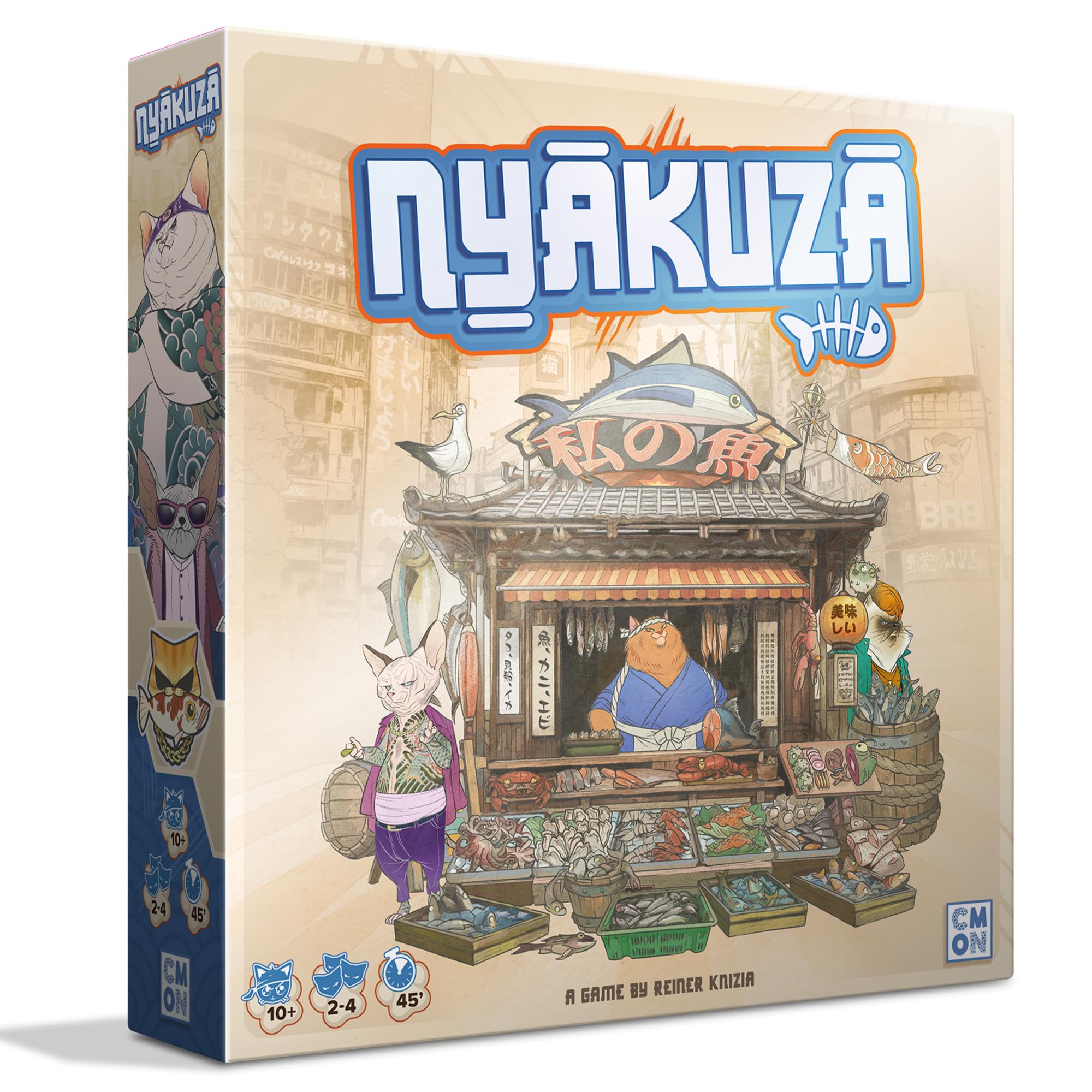 CMON Nyakuza Familienstrategiespiel – Ab 10 Jahren, 2–4 Spieler, 45 Minuten Spielzeit