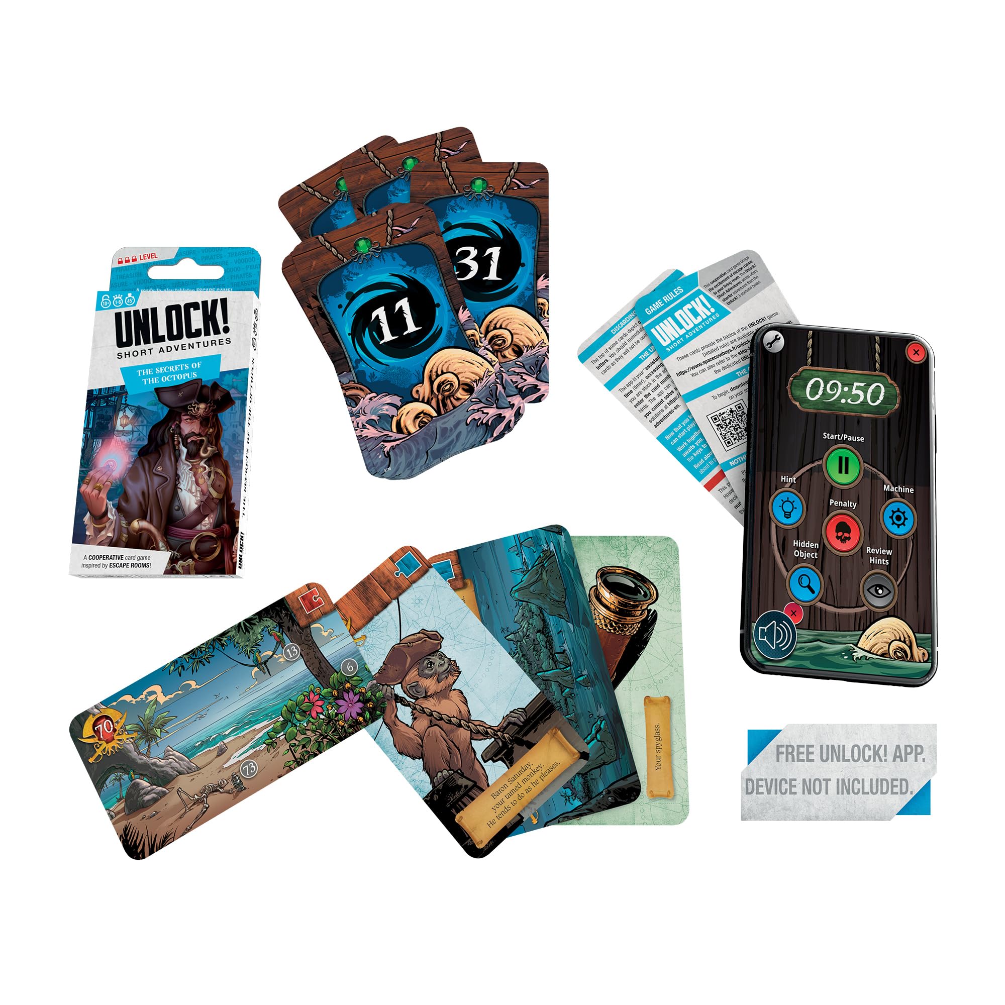 Space Cowboys Unlock! Short 6 – Die Geheimnisse des Oktopus-Kartenspiels